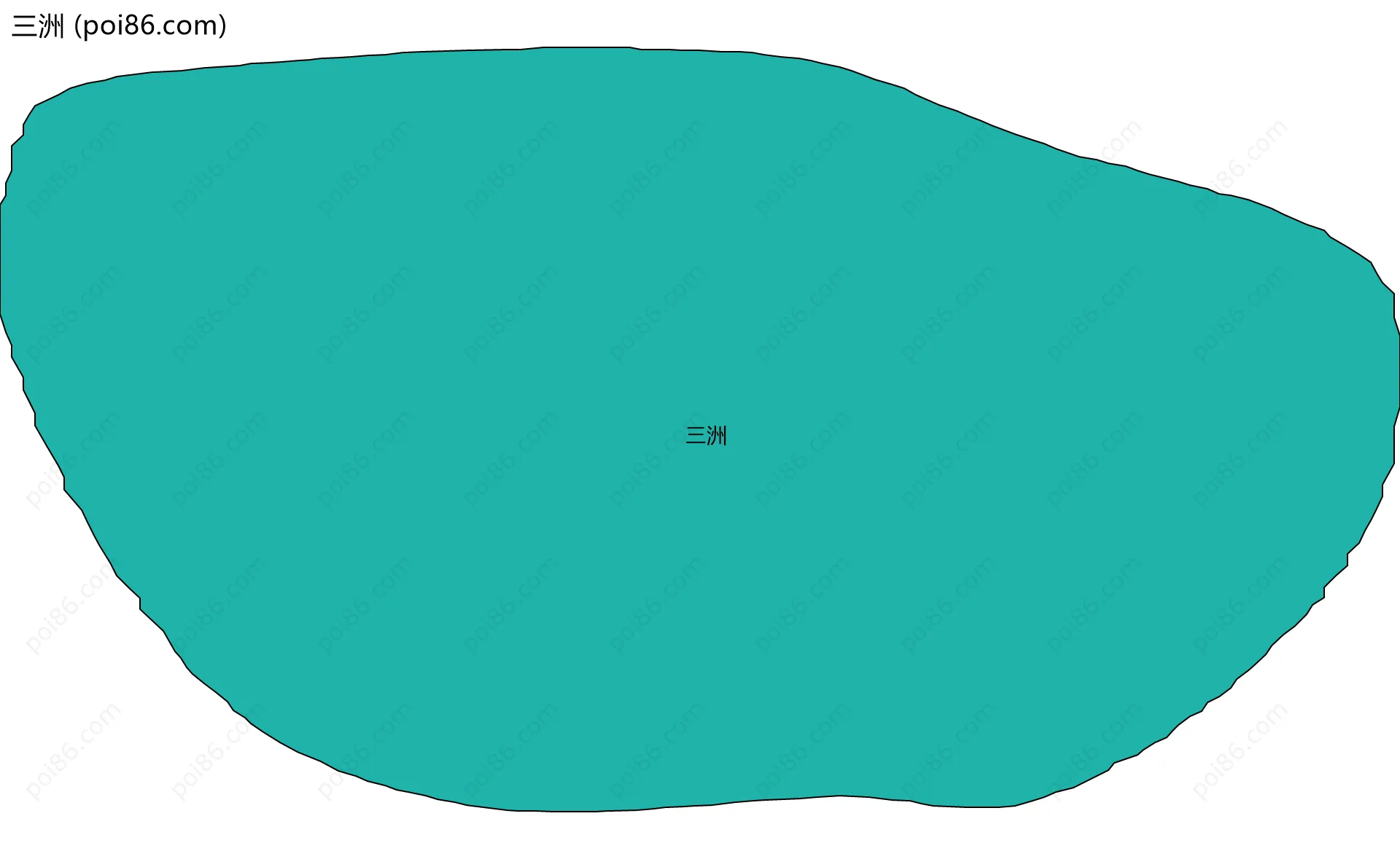 三洲边界地图