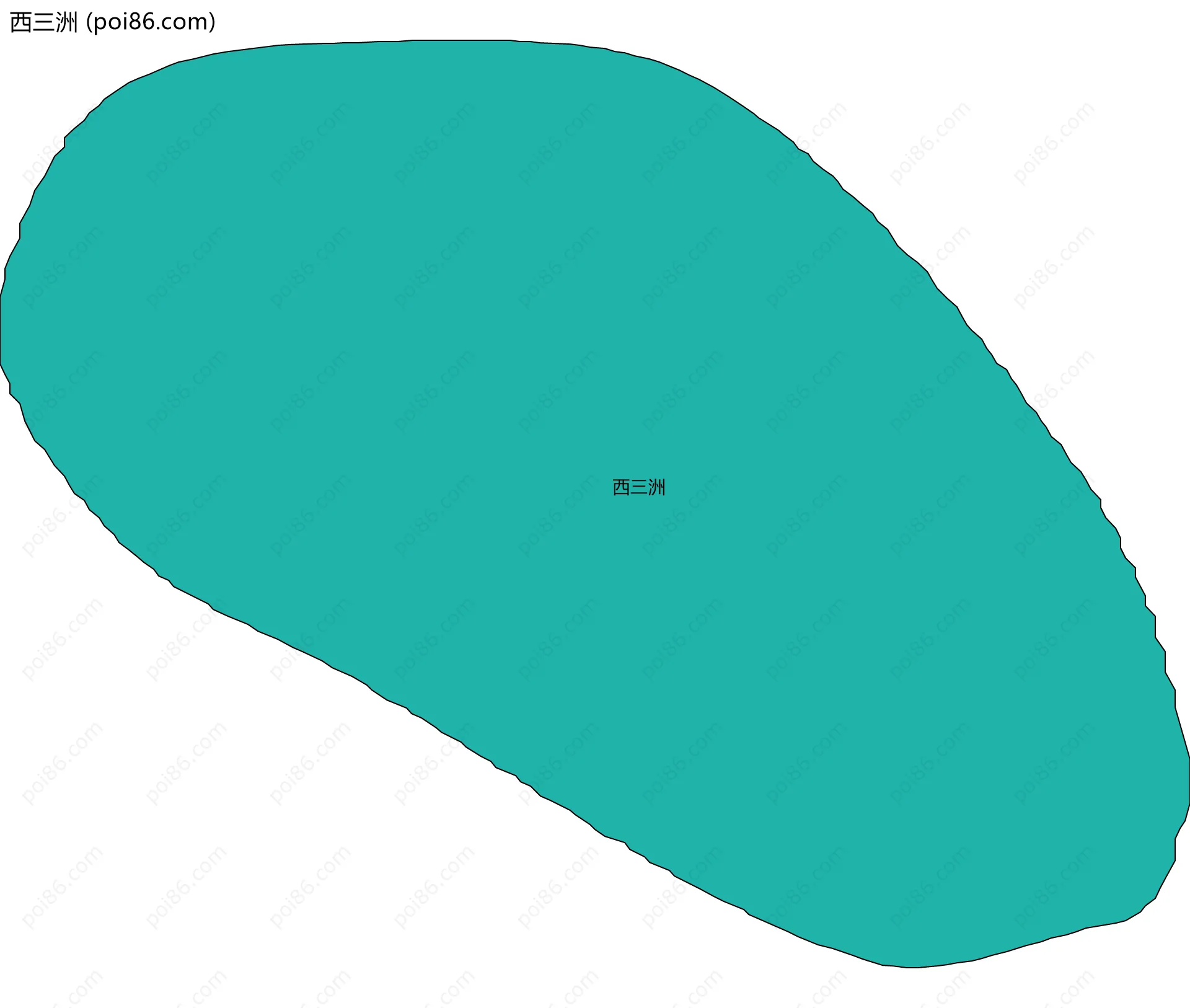西三洲边界地图