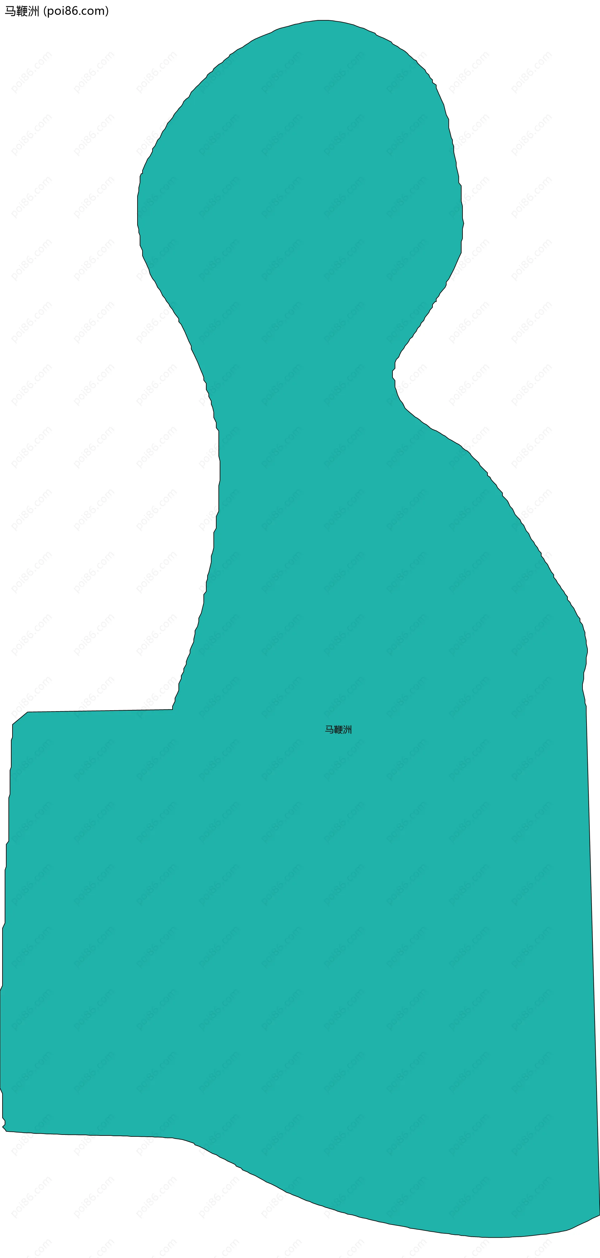 马鞭洲边界地图