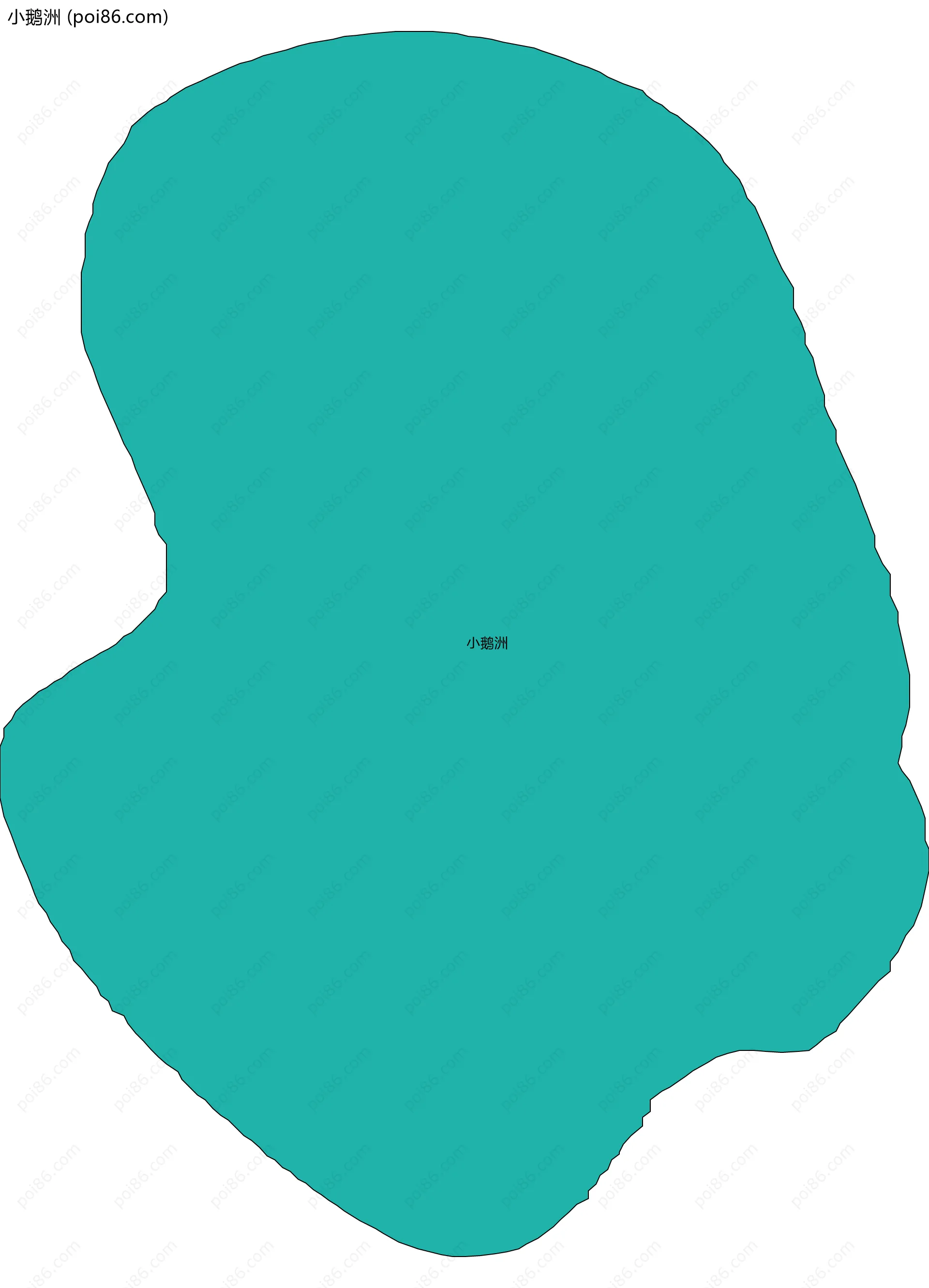 小鹅洲边界地图