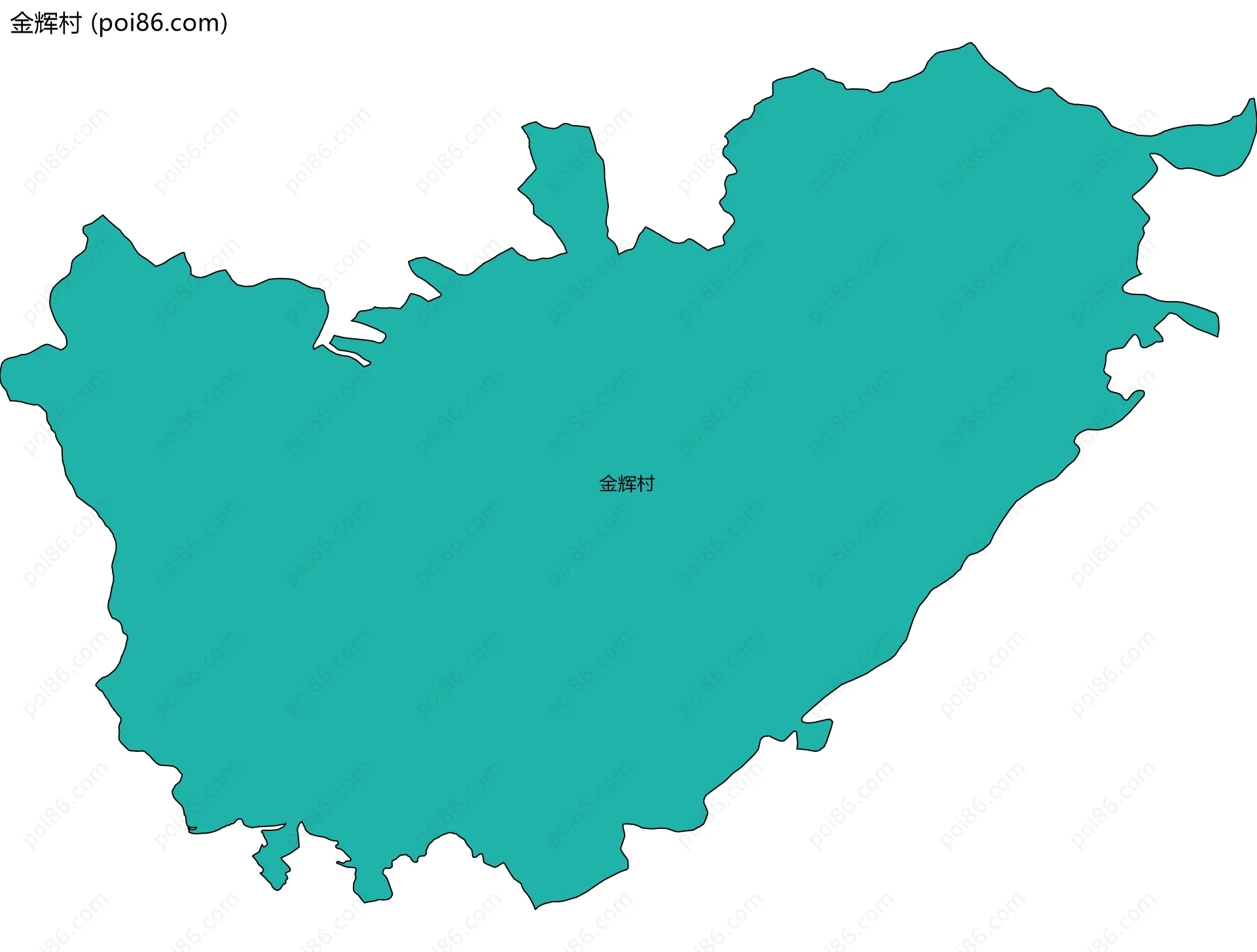 金辉村边界地图