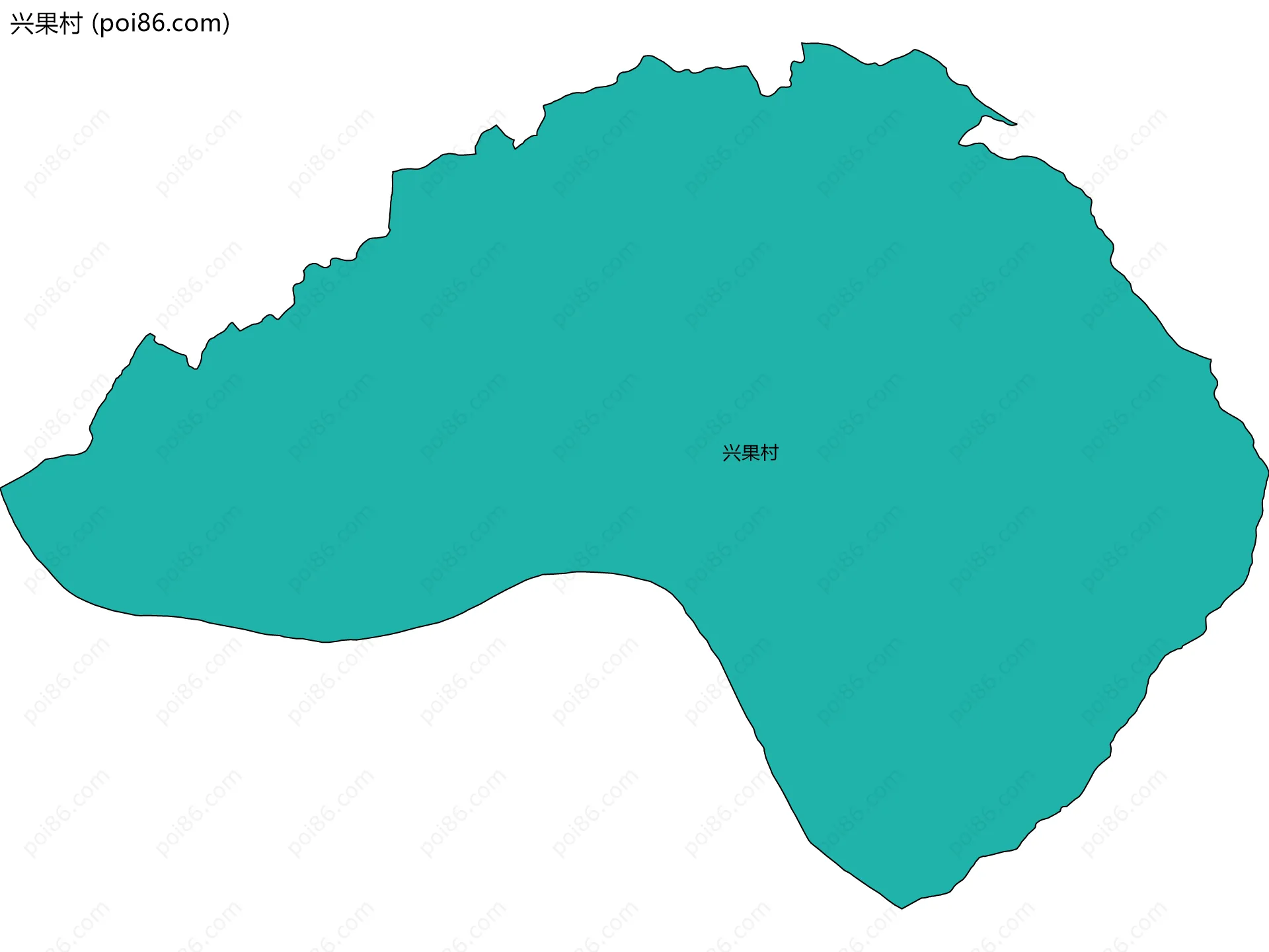 兴果村边界地图