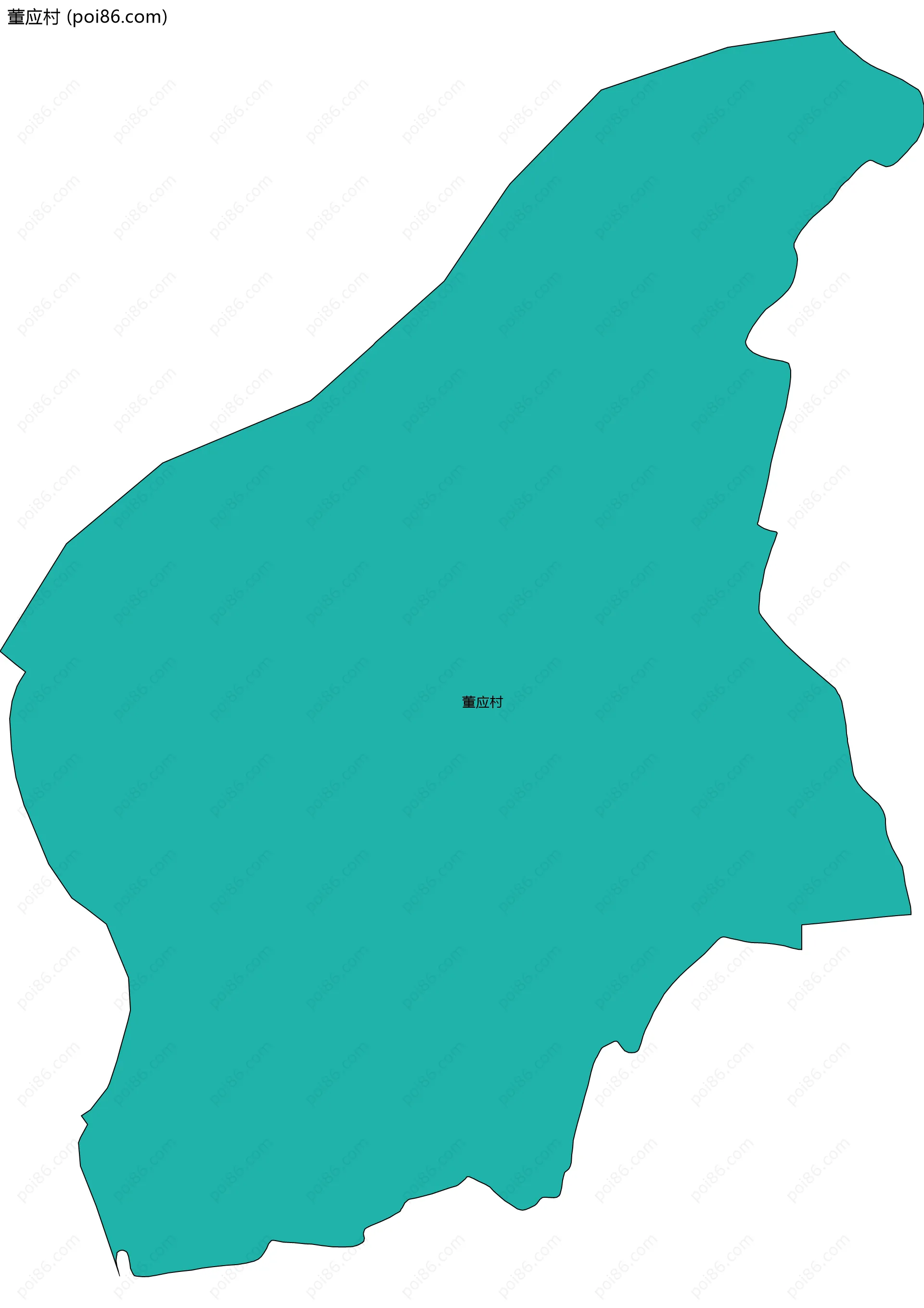 董应村边界地图