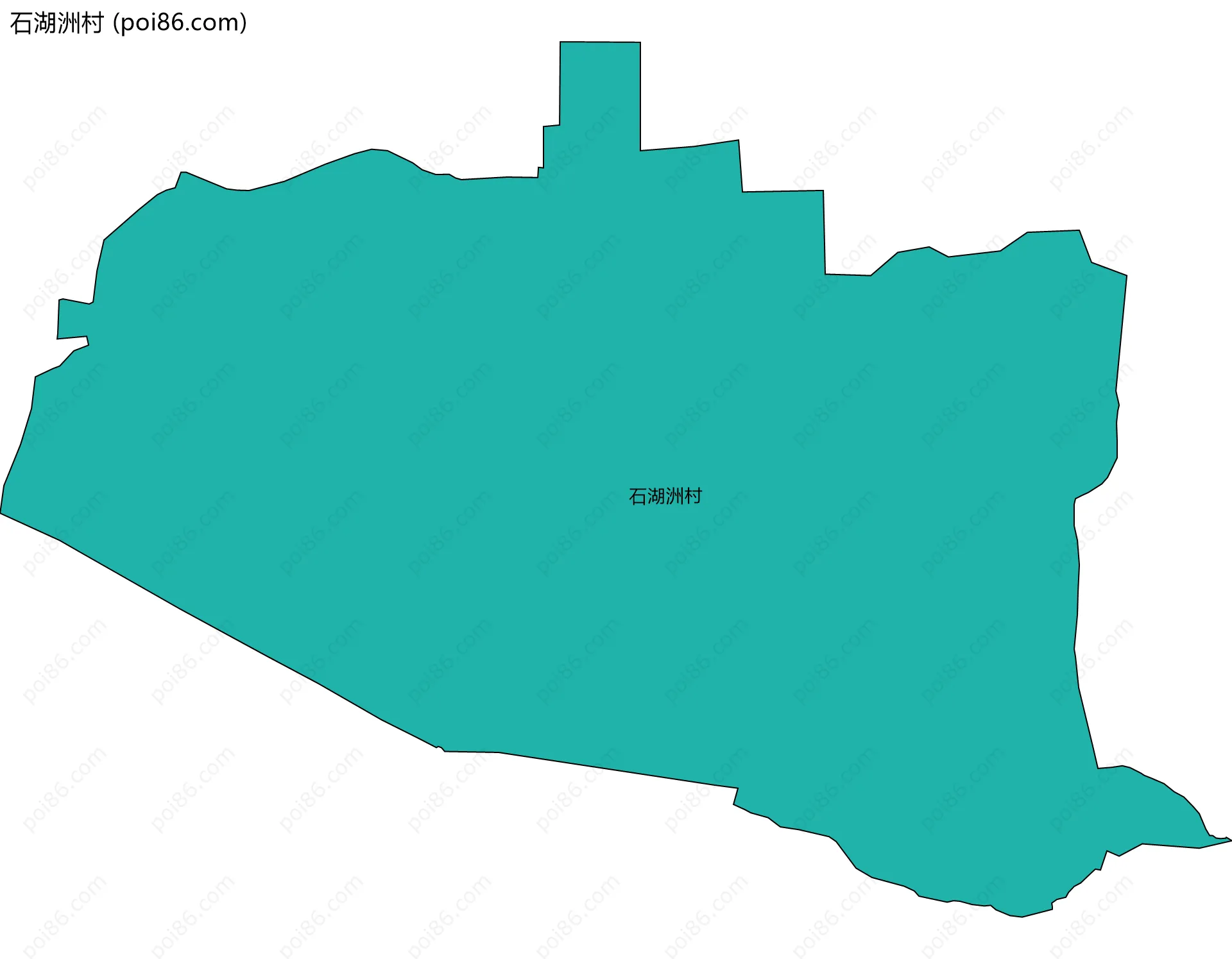 石湖洲村边界地图