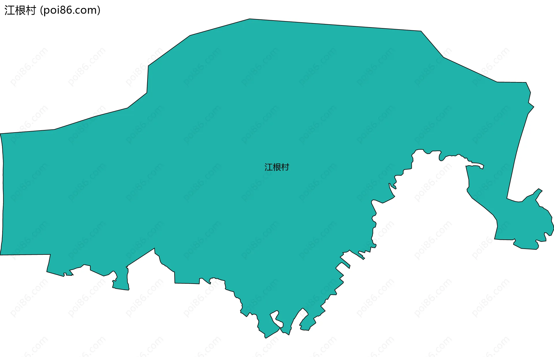 江根村边界地图