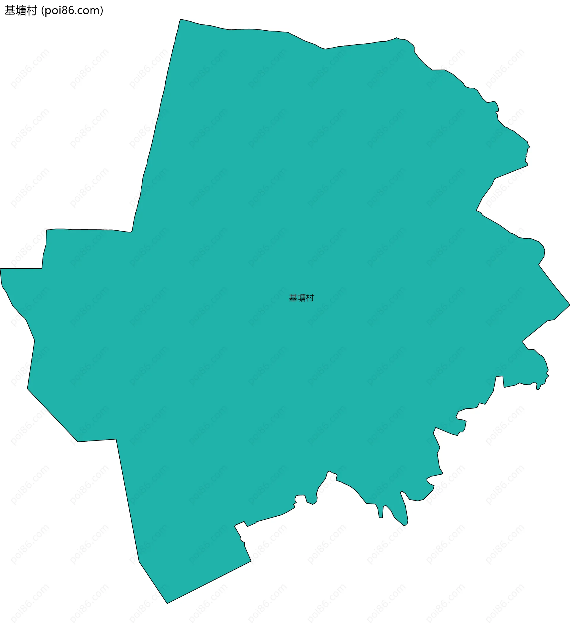 基塘村边界地图