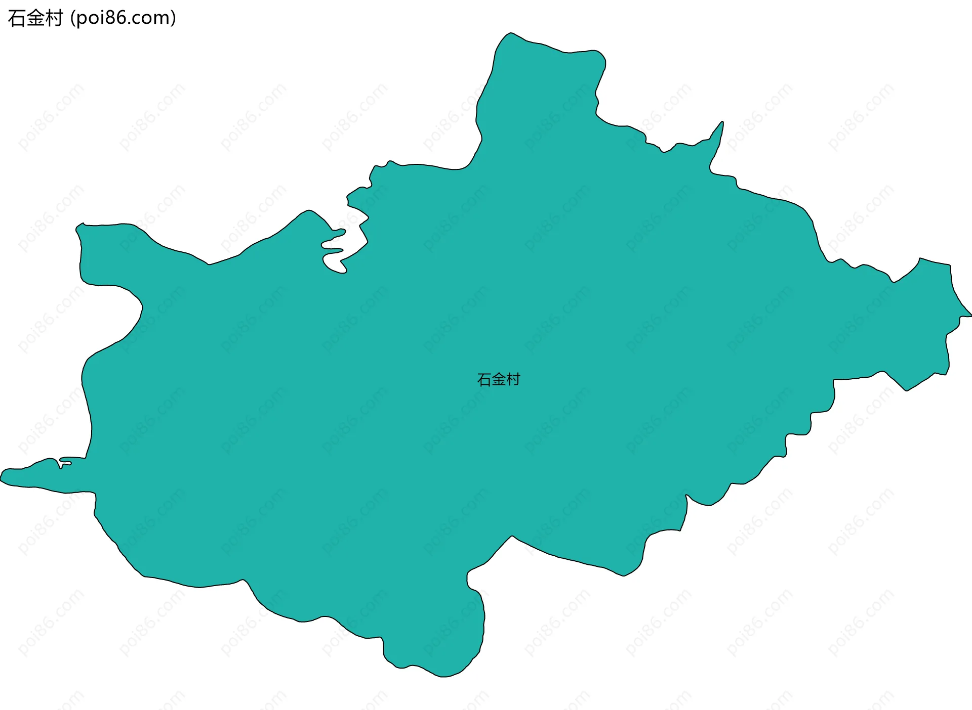 石金村边界地图