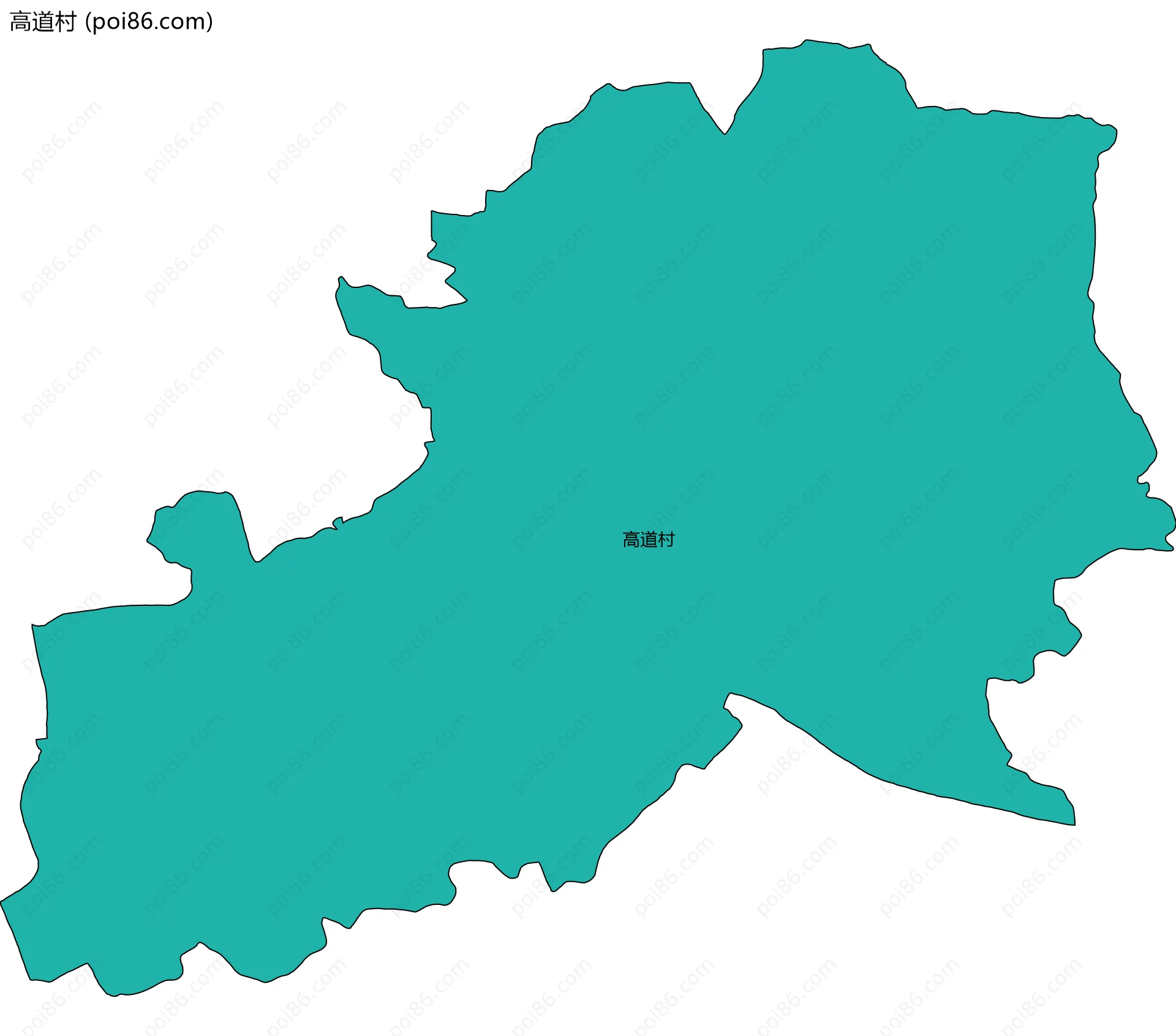 高道村边界地图