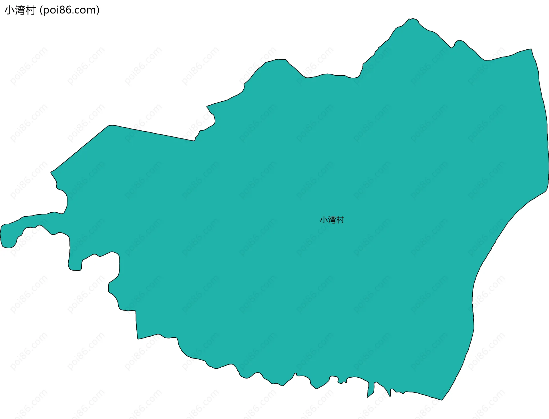小湾村边界地图
