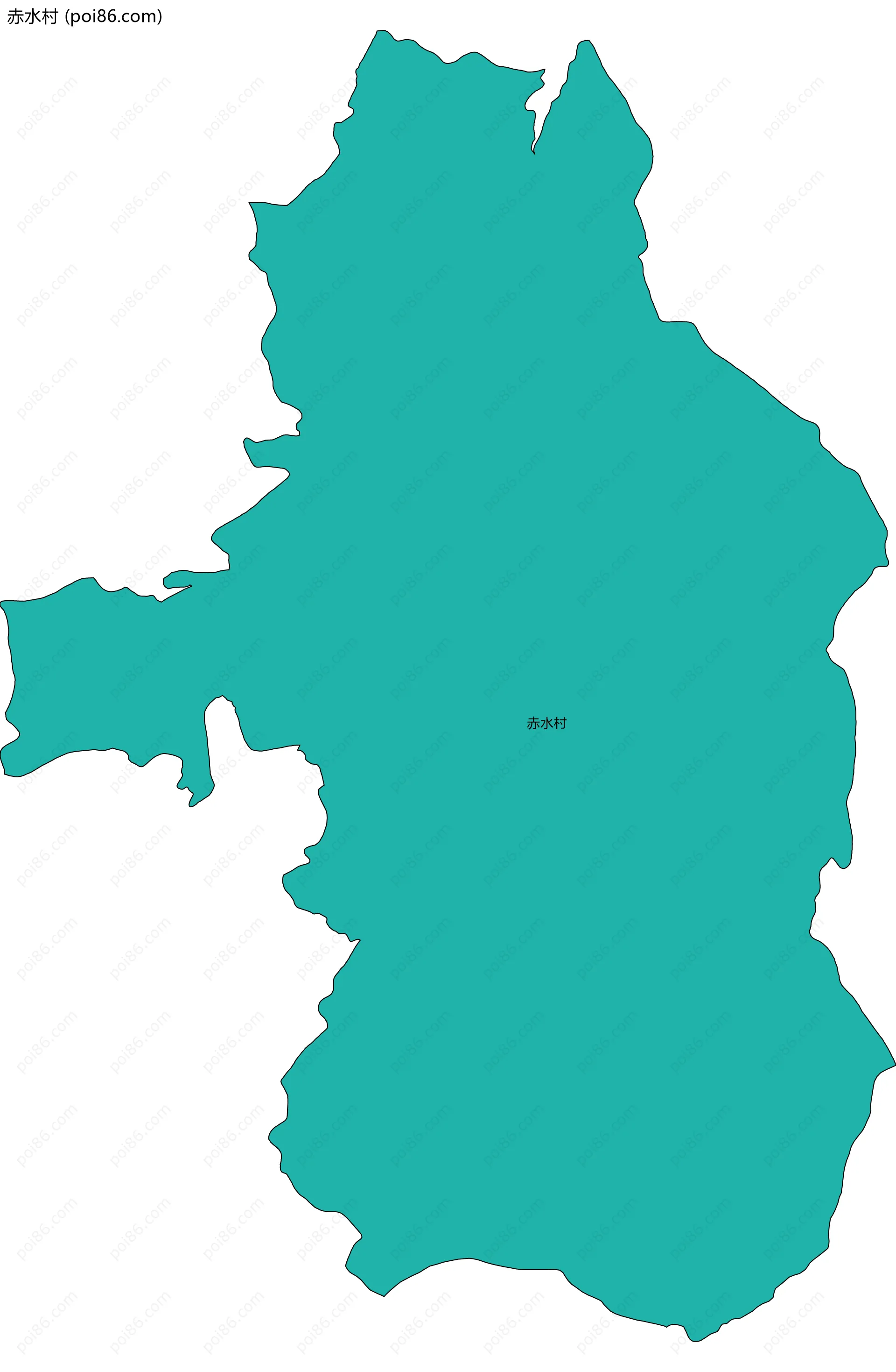 赤水村边界地图