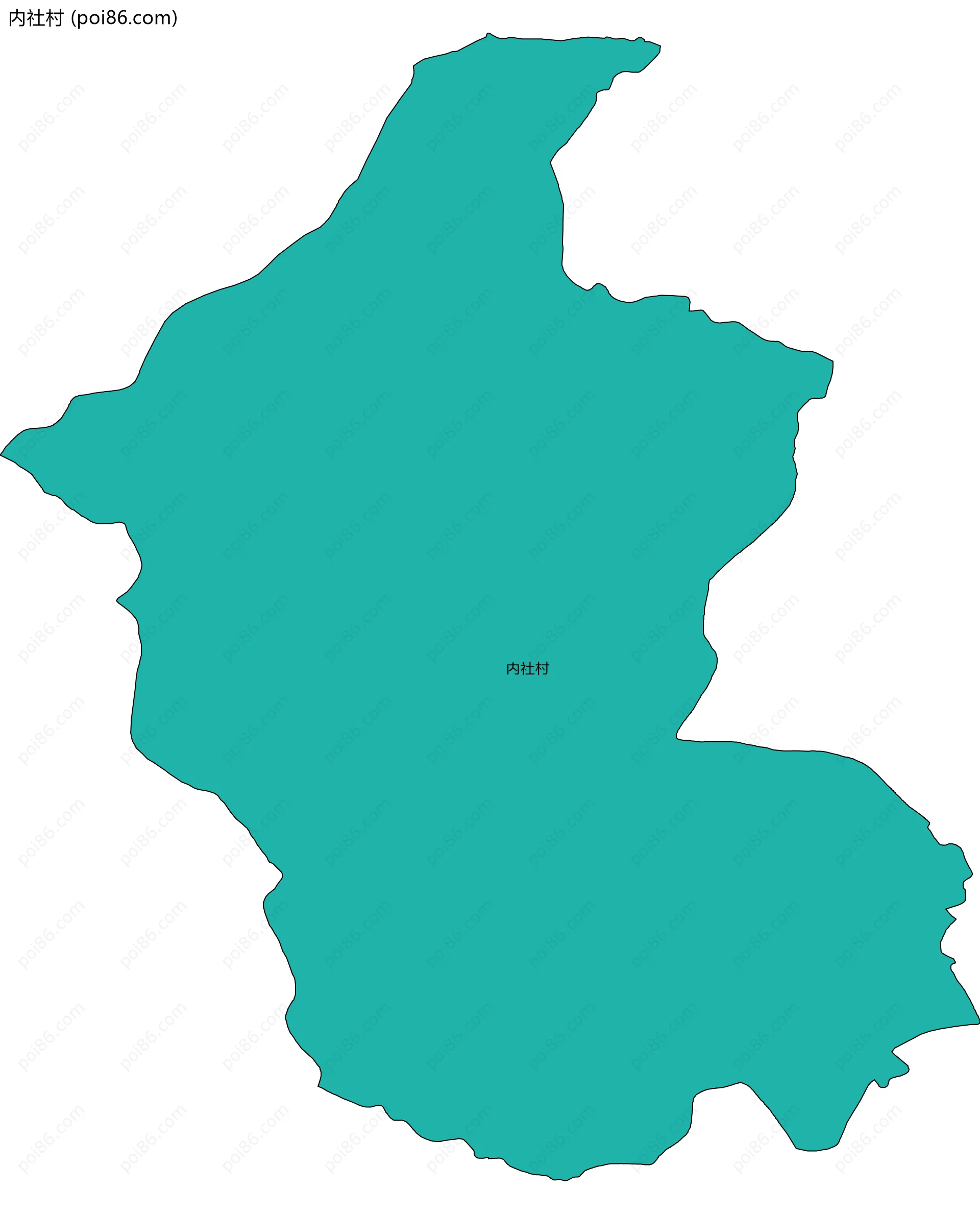 内社村边界地图