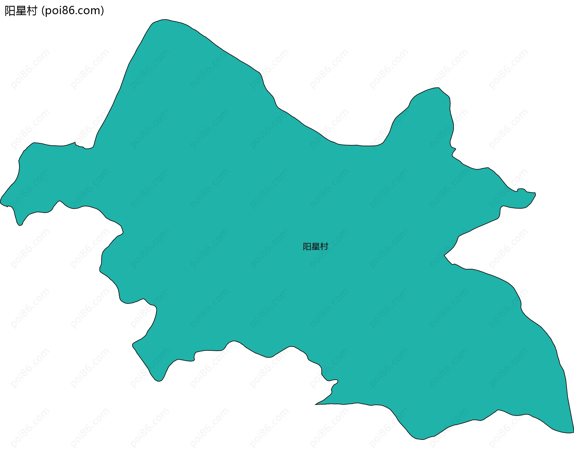 阳星村边界地图