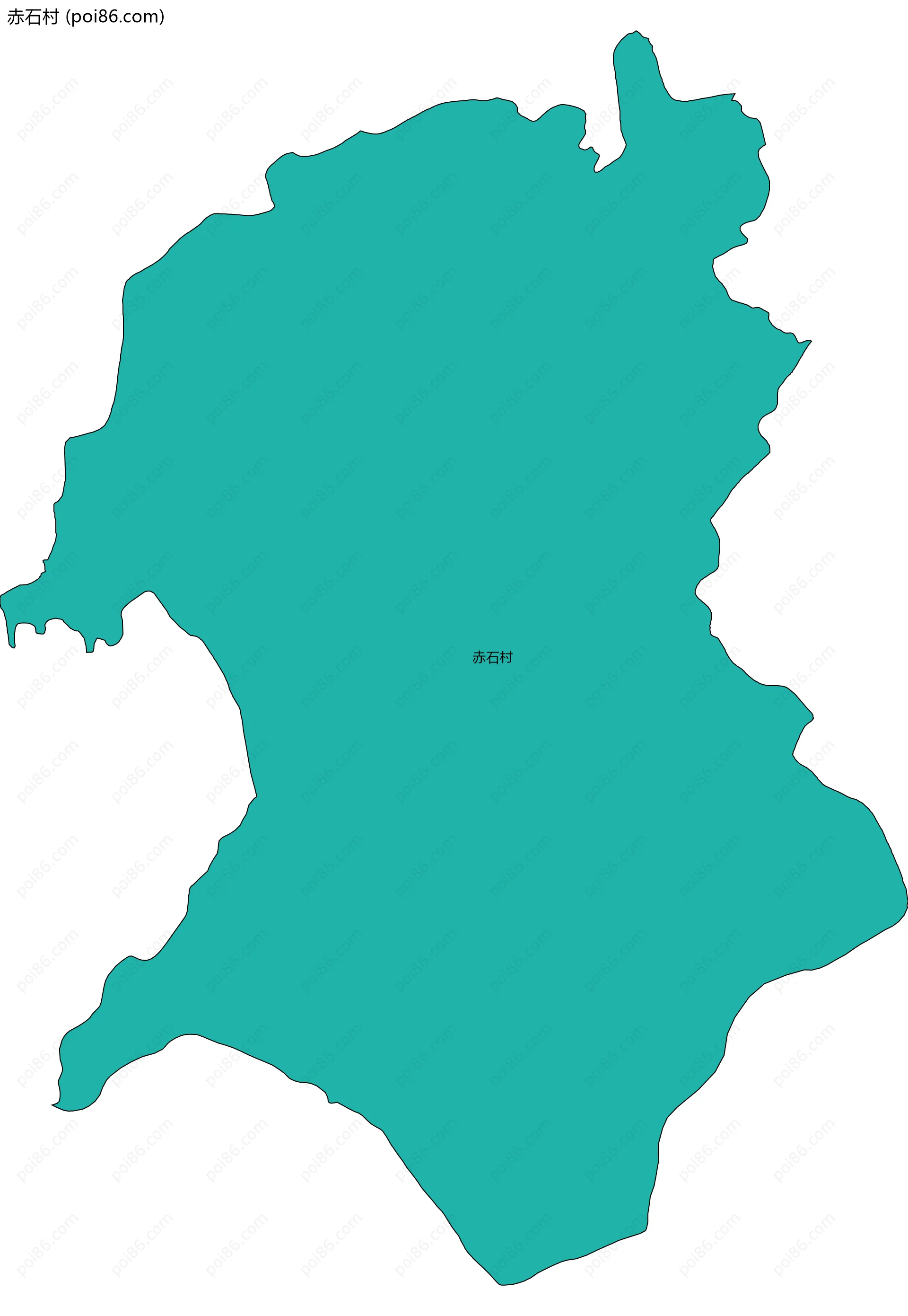 赤石村边界地图