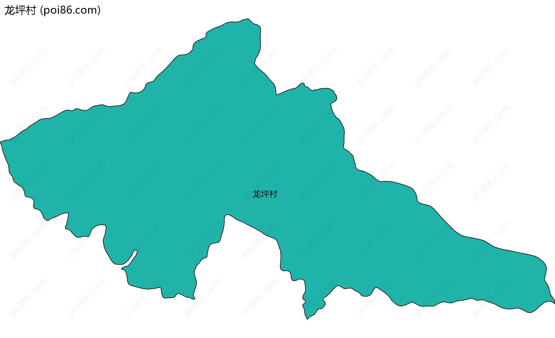 龙坪村边界地图