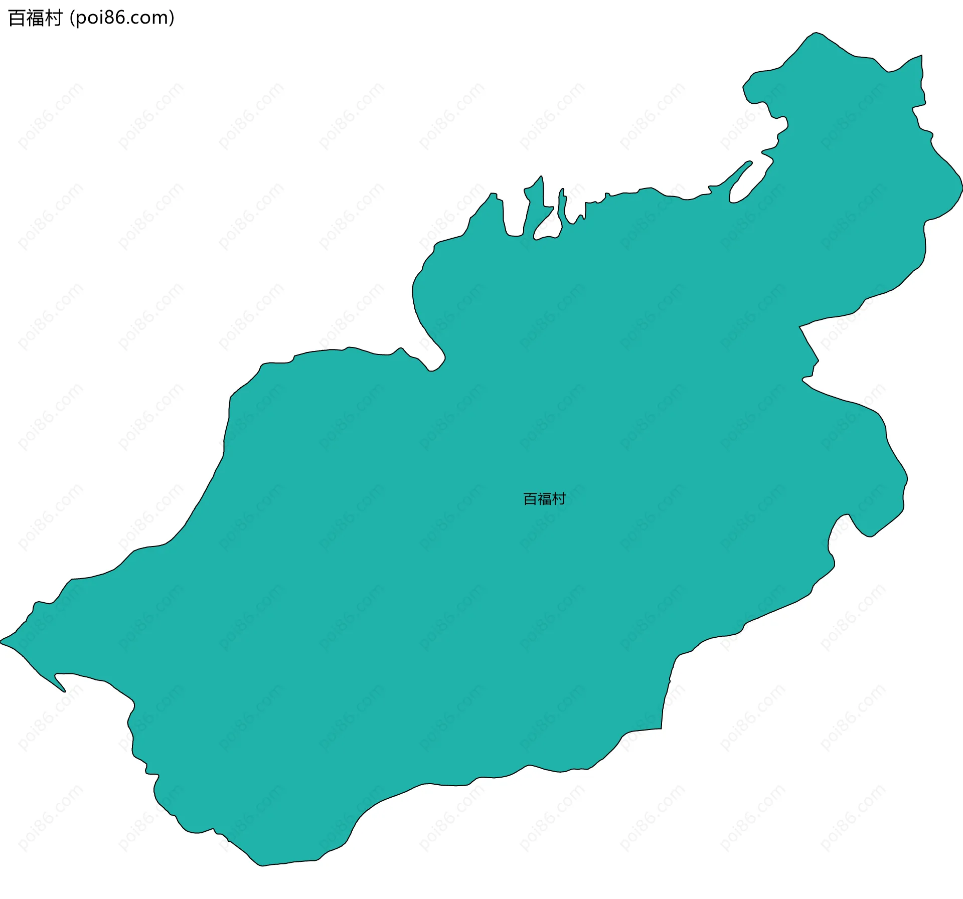 百福村边界地图