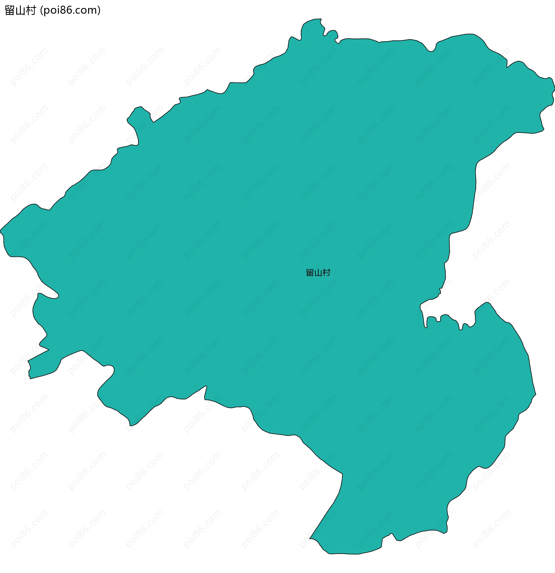 留山村边界地图