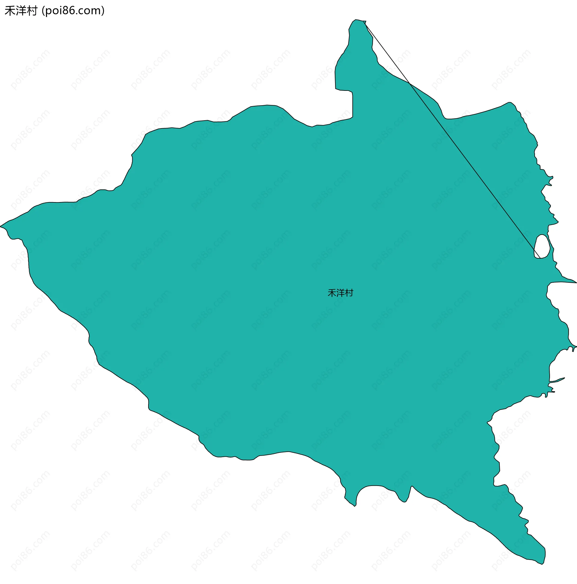 禾洋村边界地图