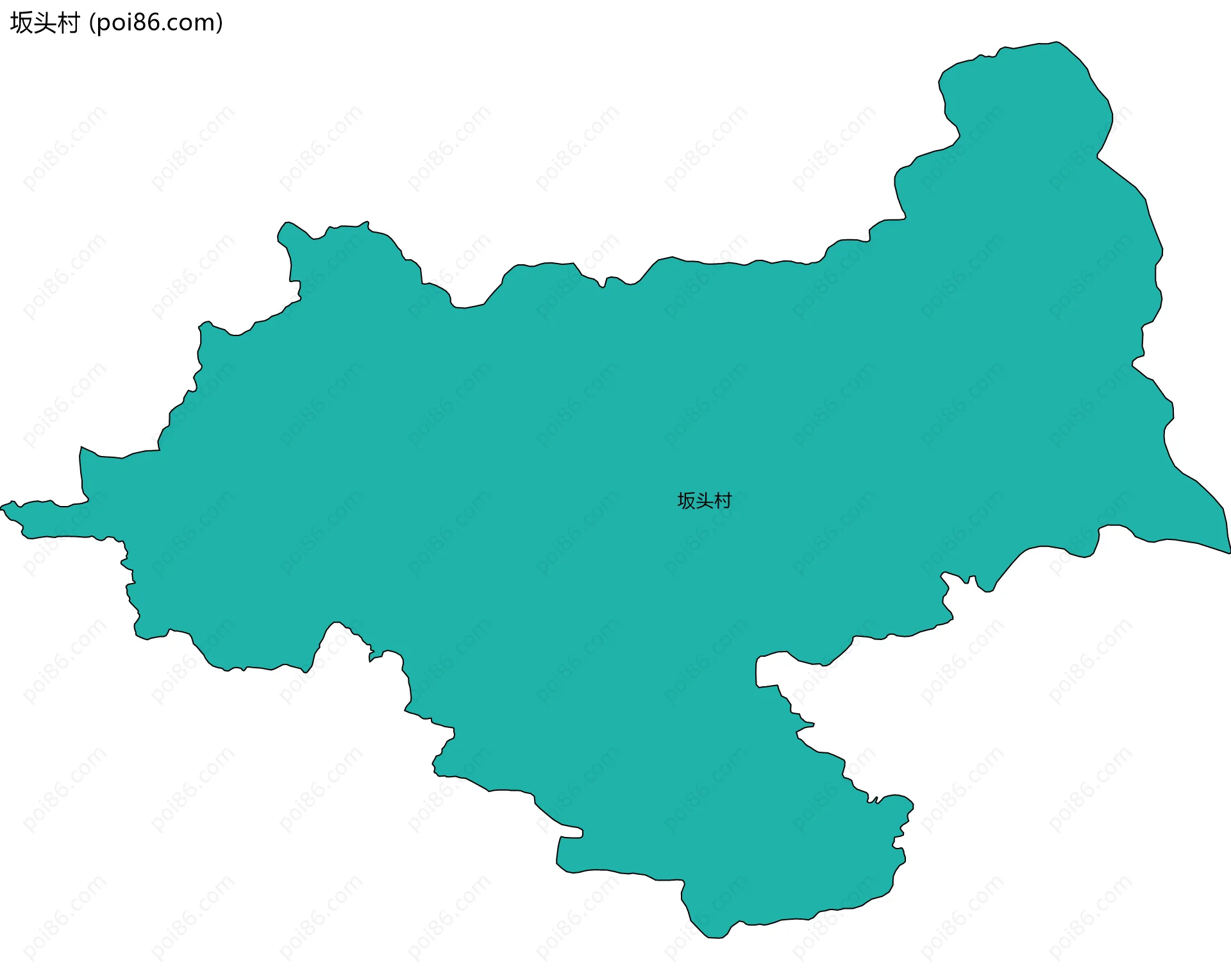 坂头村边界地图
