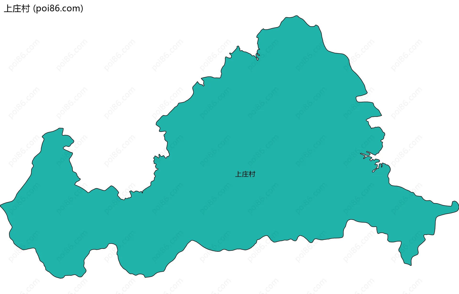 上庄村边界地图