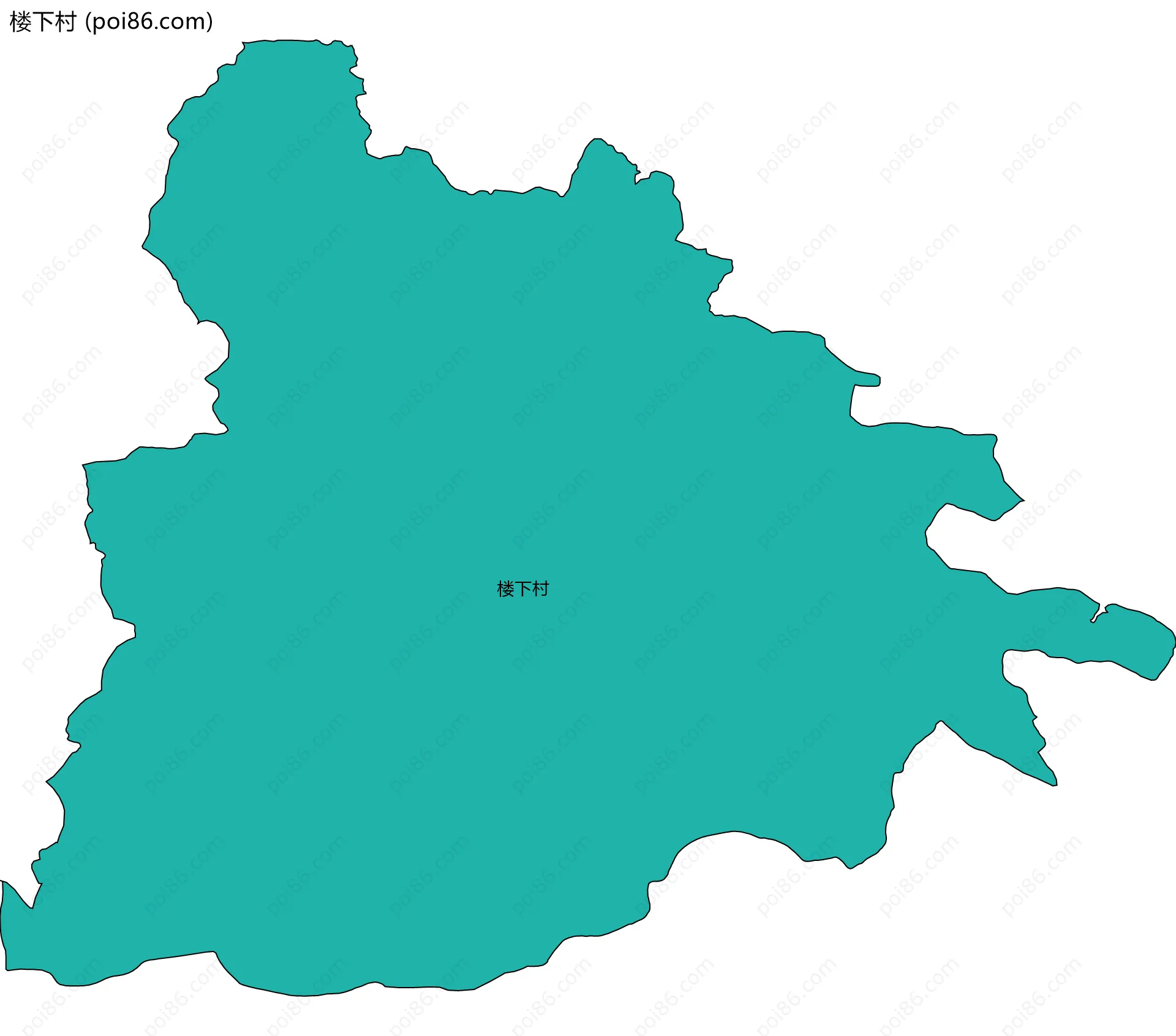 楼下村边界地图