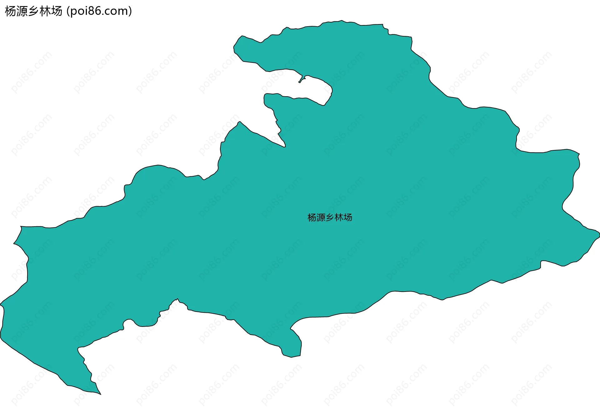 杨源乡林场边界地图