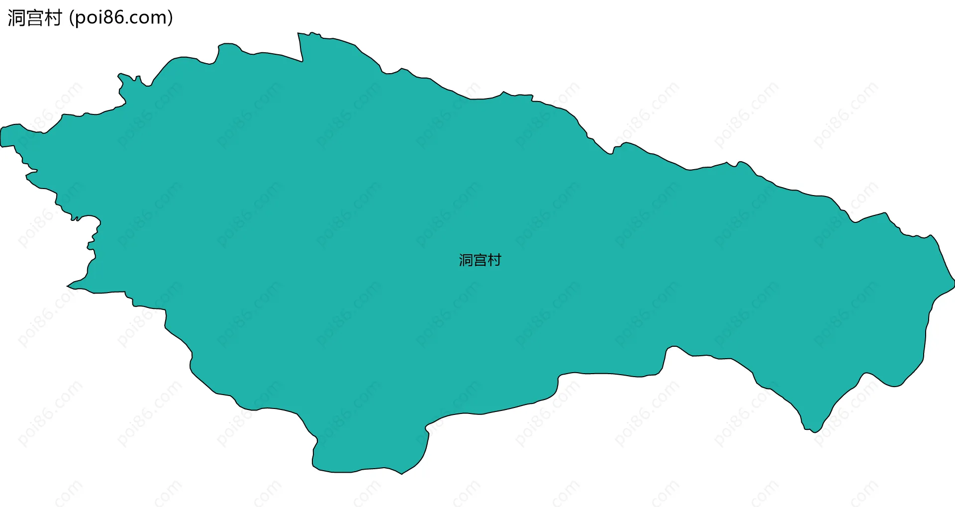 洞宫村边界地图