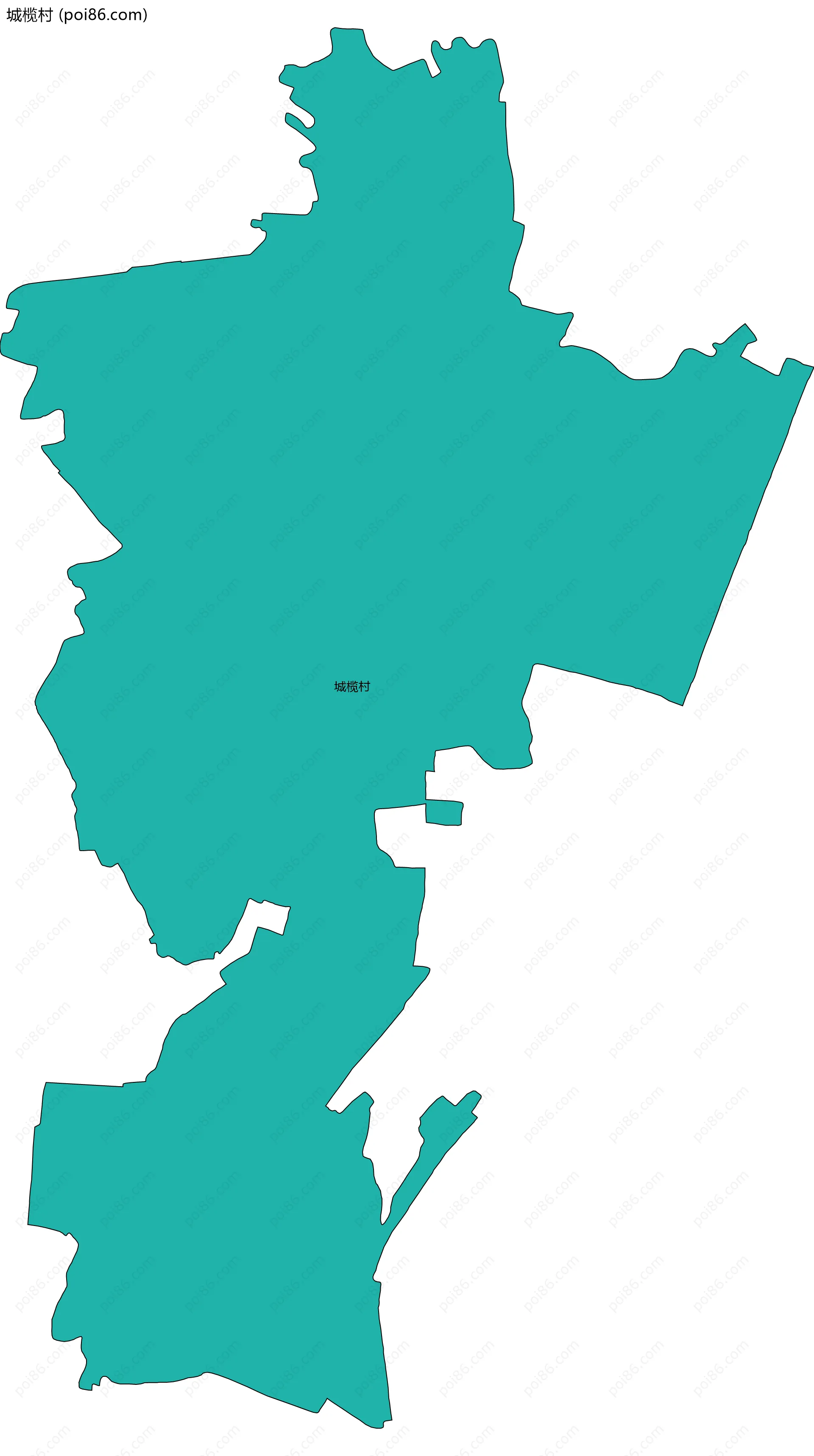 城榄村边界地图