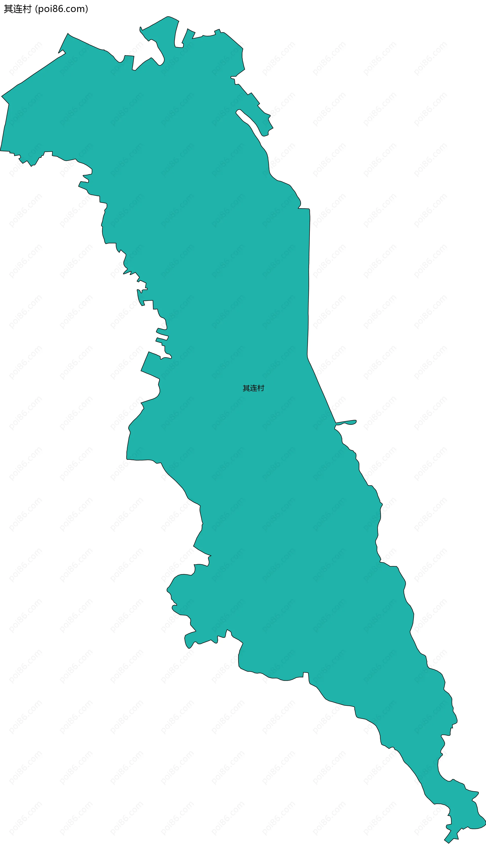 其连村边界地图