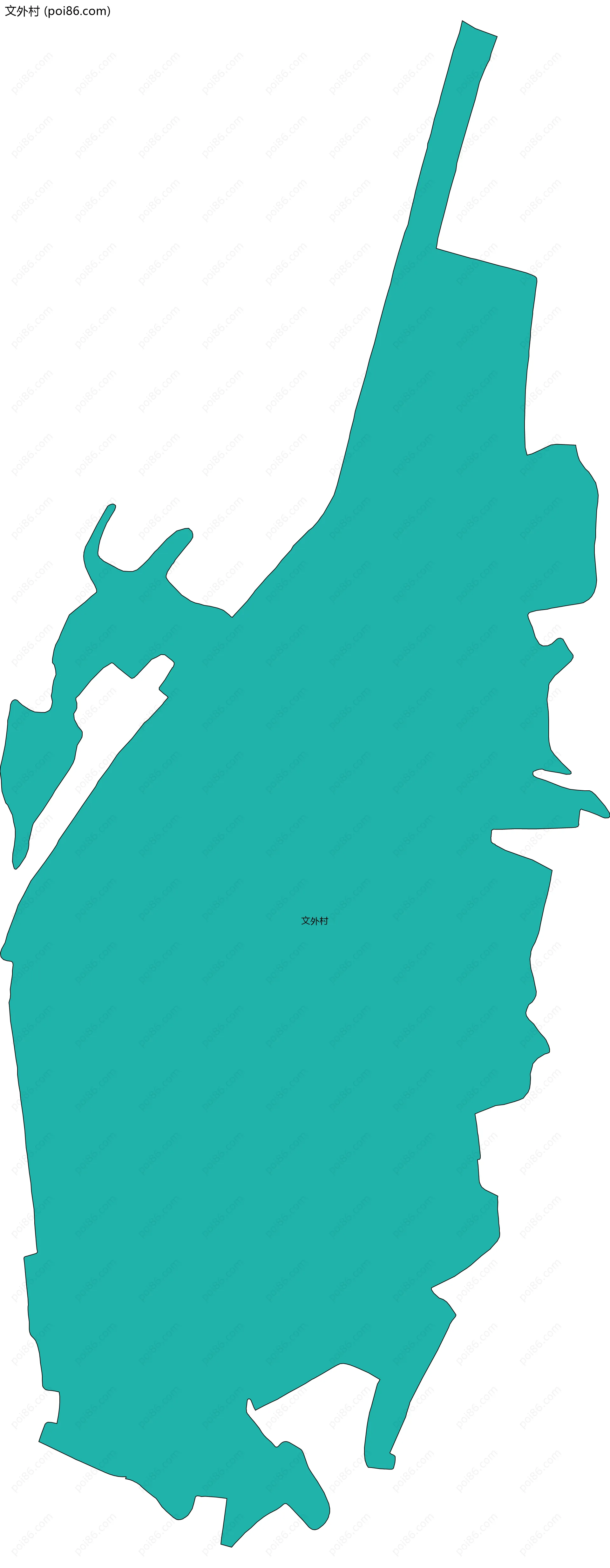 文外村边界地图