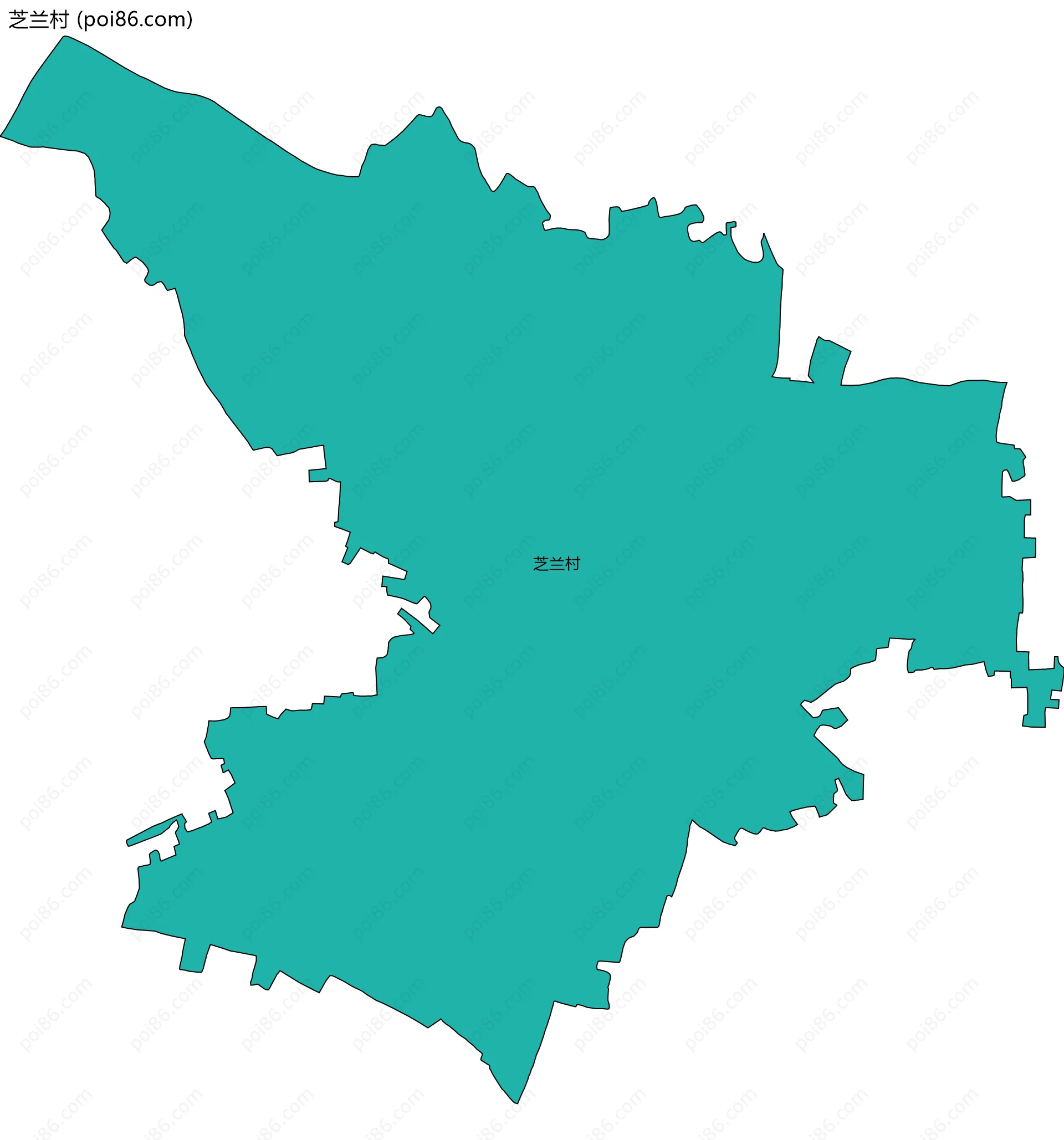 芝兰村边界地图