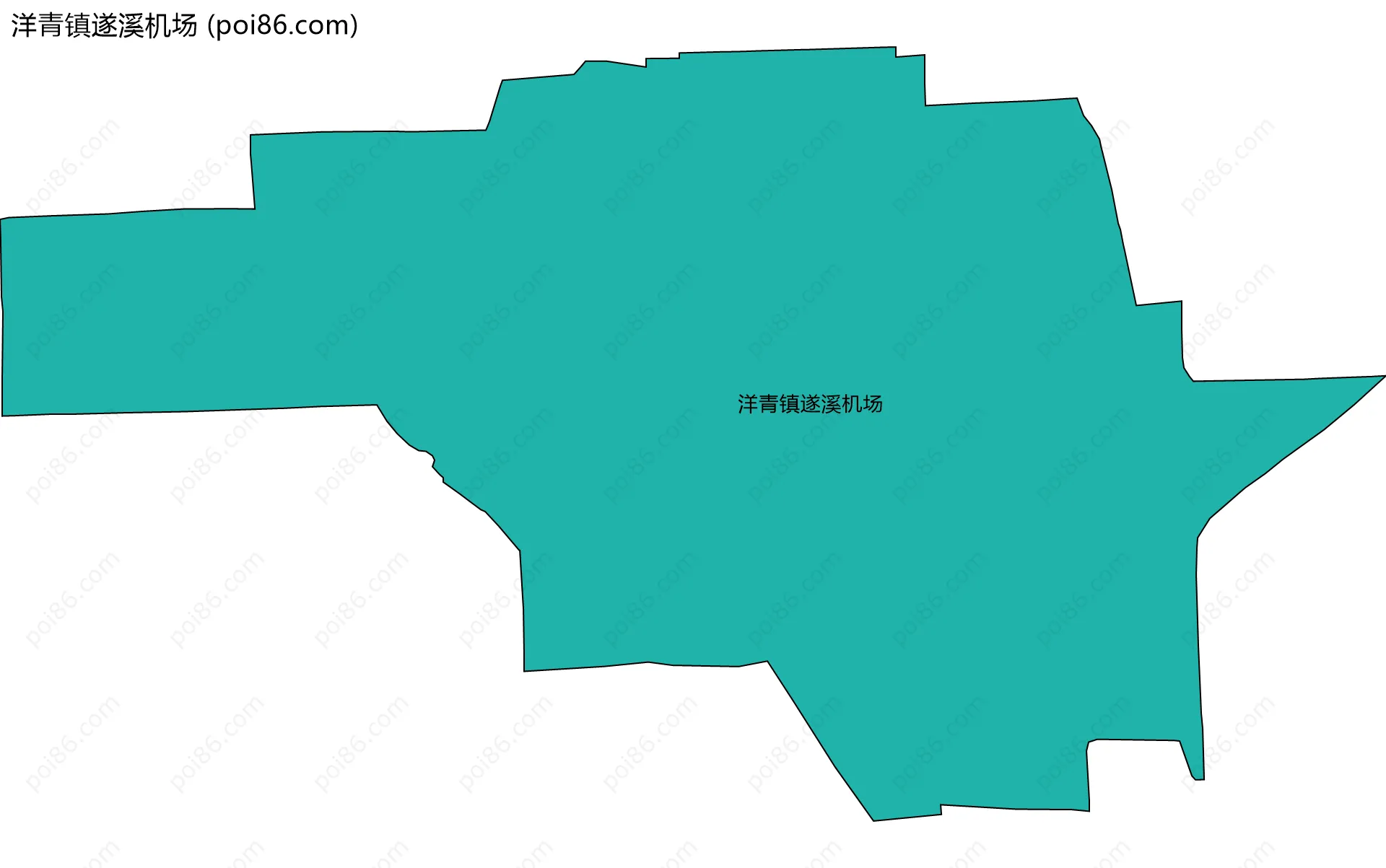 洋青镇遂溪机场边界地图