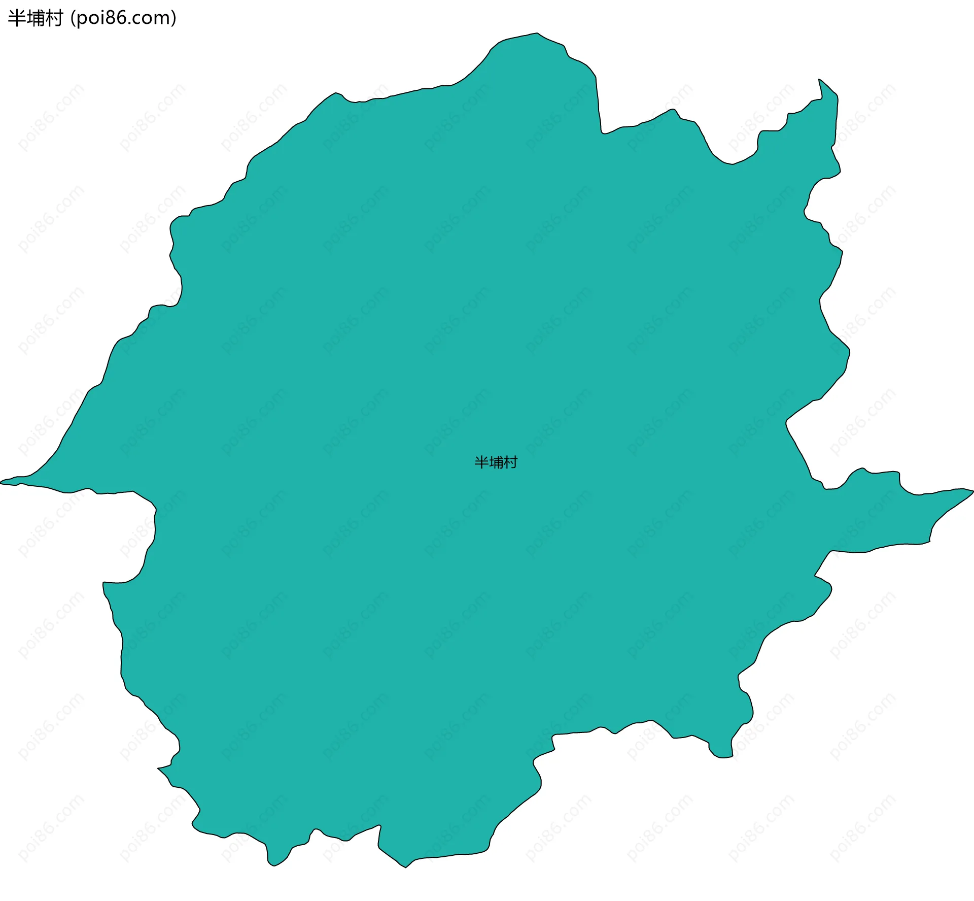 半埔村边界地图