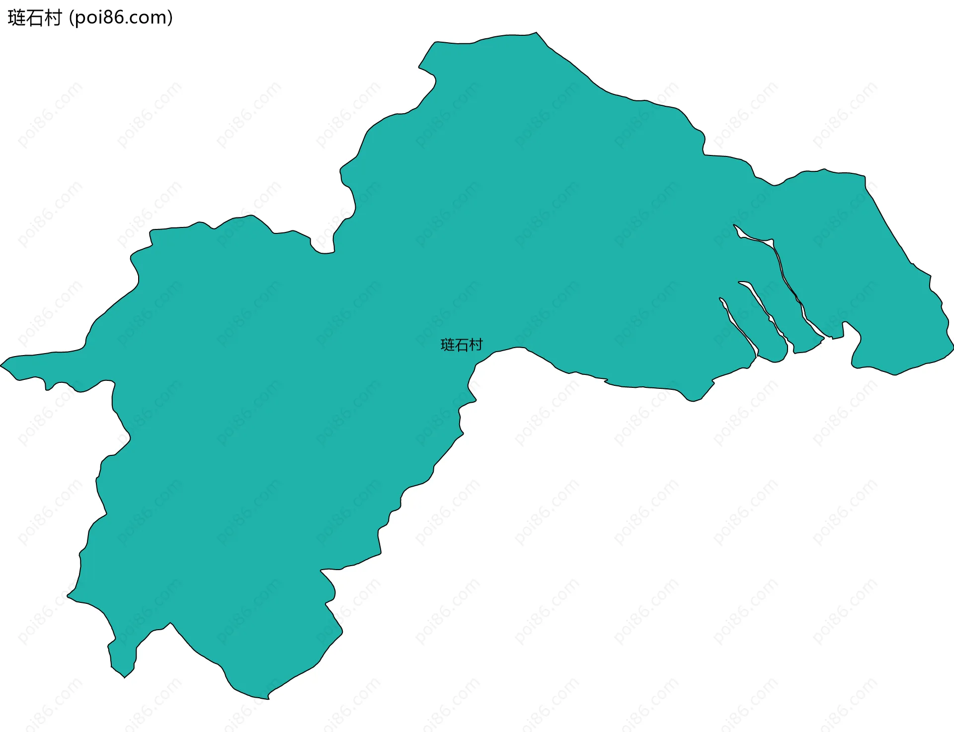 琏石村边界地图