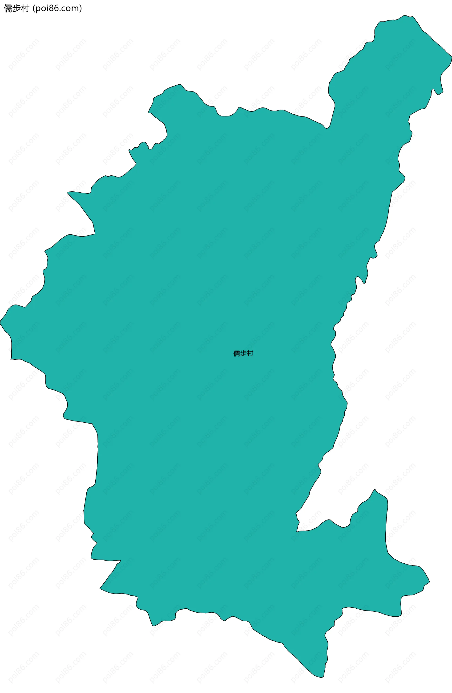 儒步村边界地图