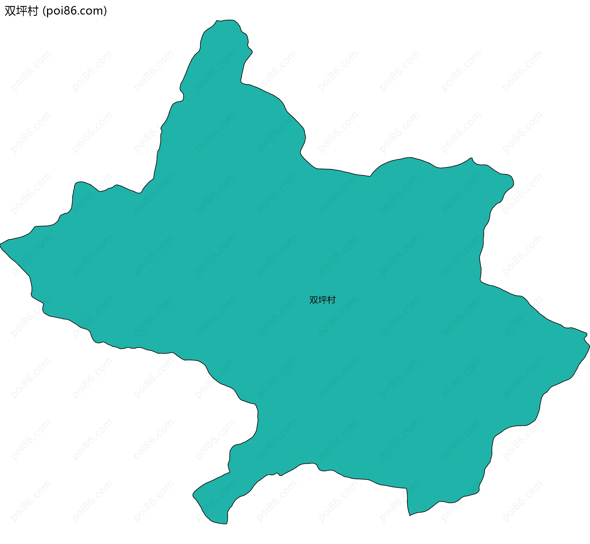 双坪村边界地图