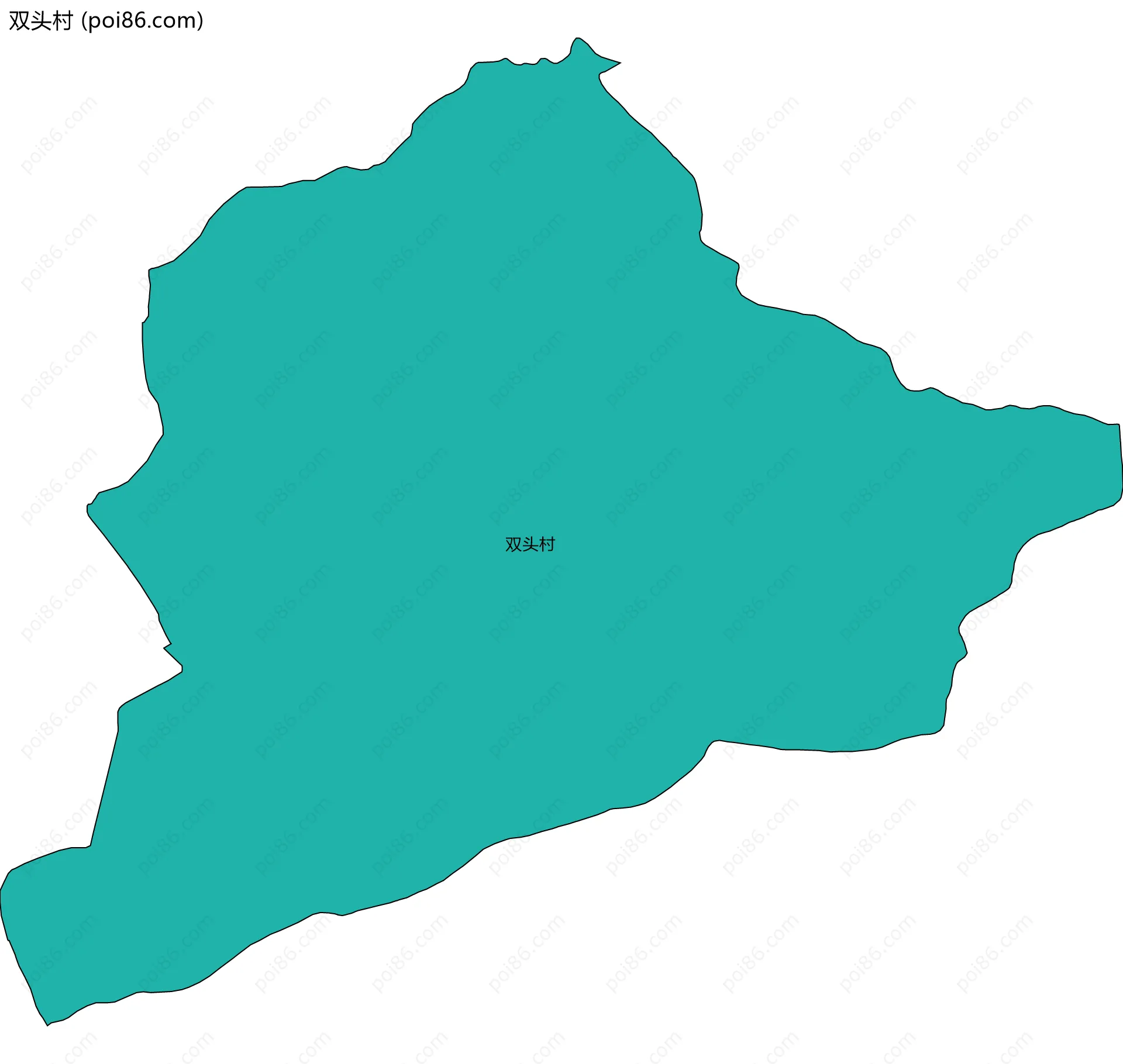 双头村边界地图