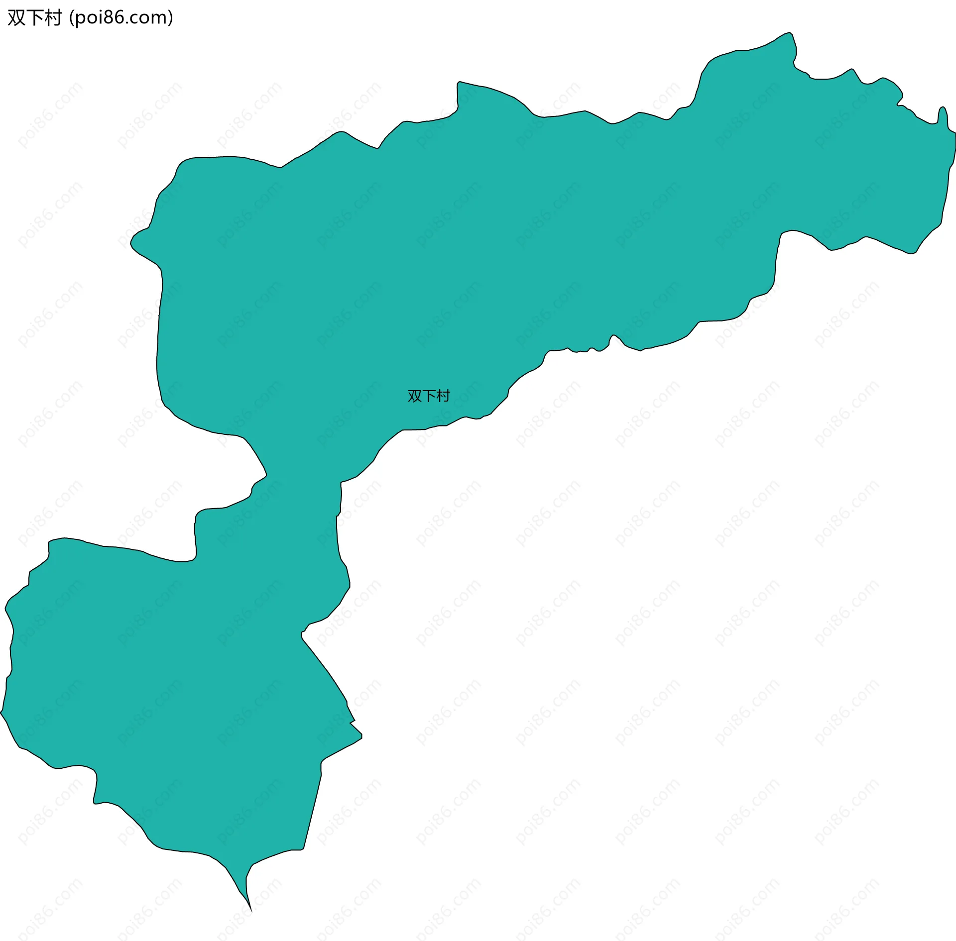双下村边界地图
