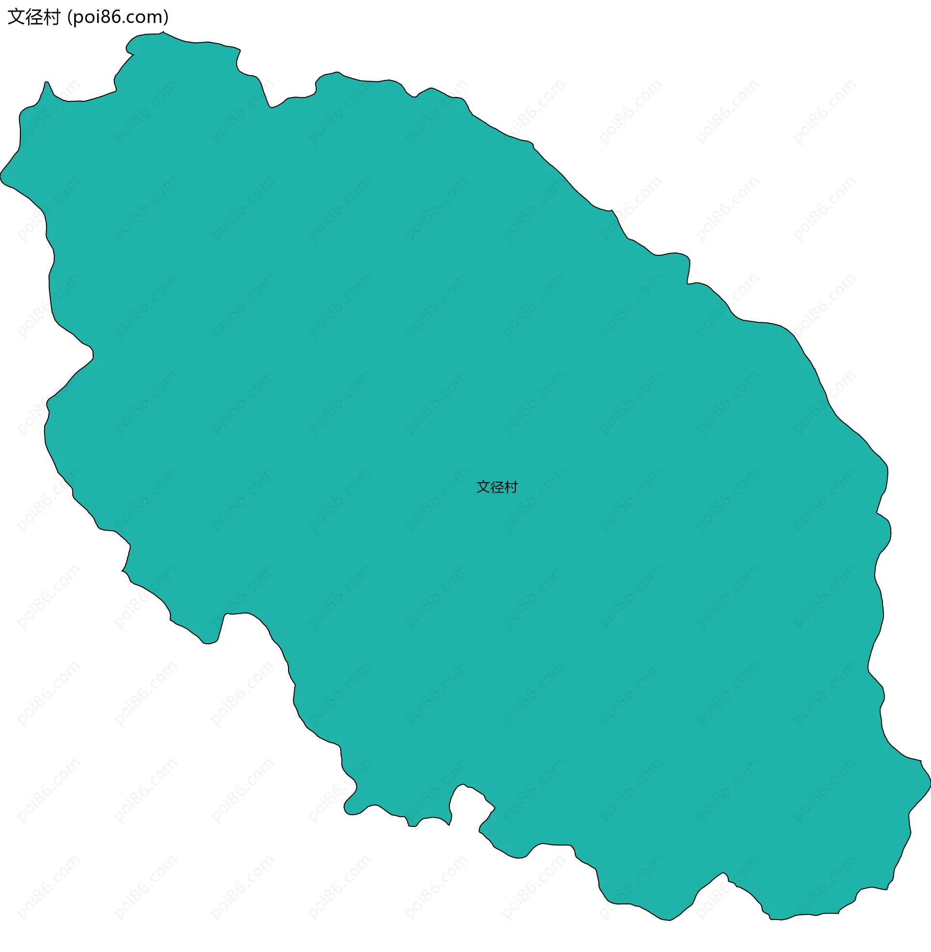 文径村边界地图