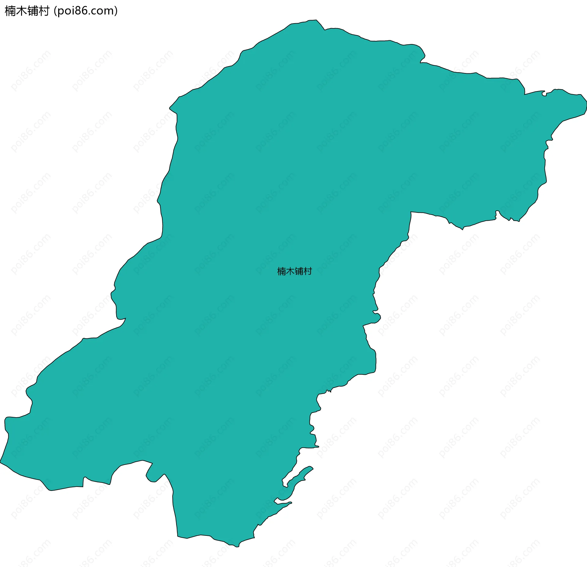 楠木铺村边界地图
