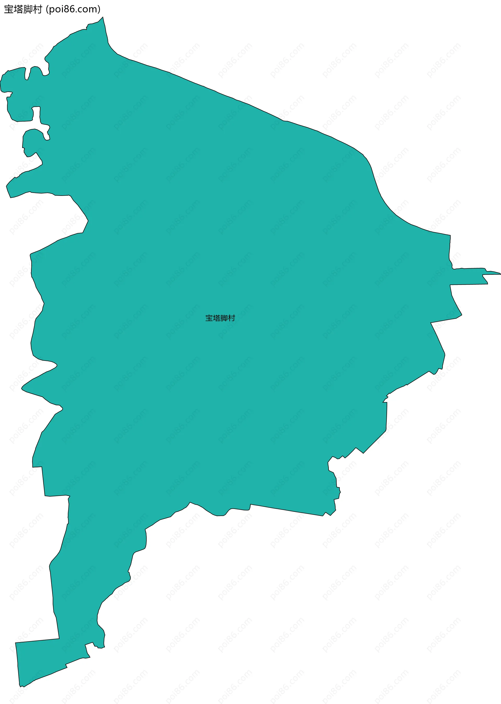 宝塔脚村边界地图