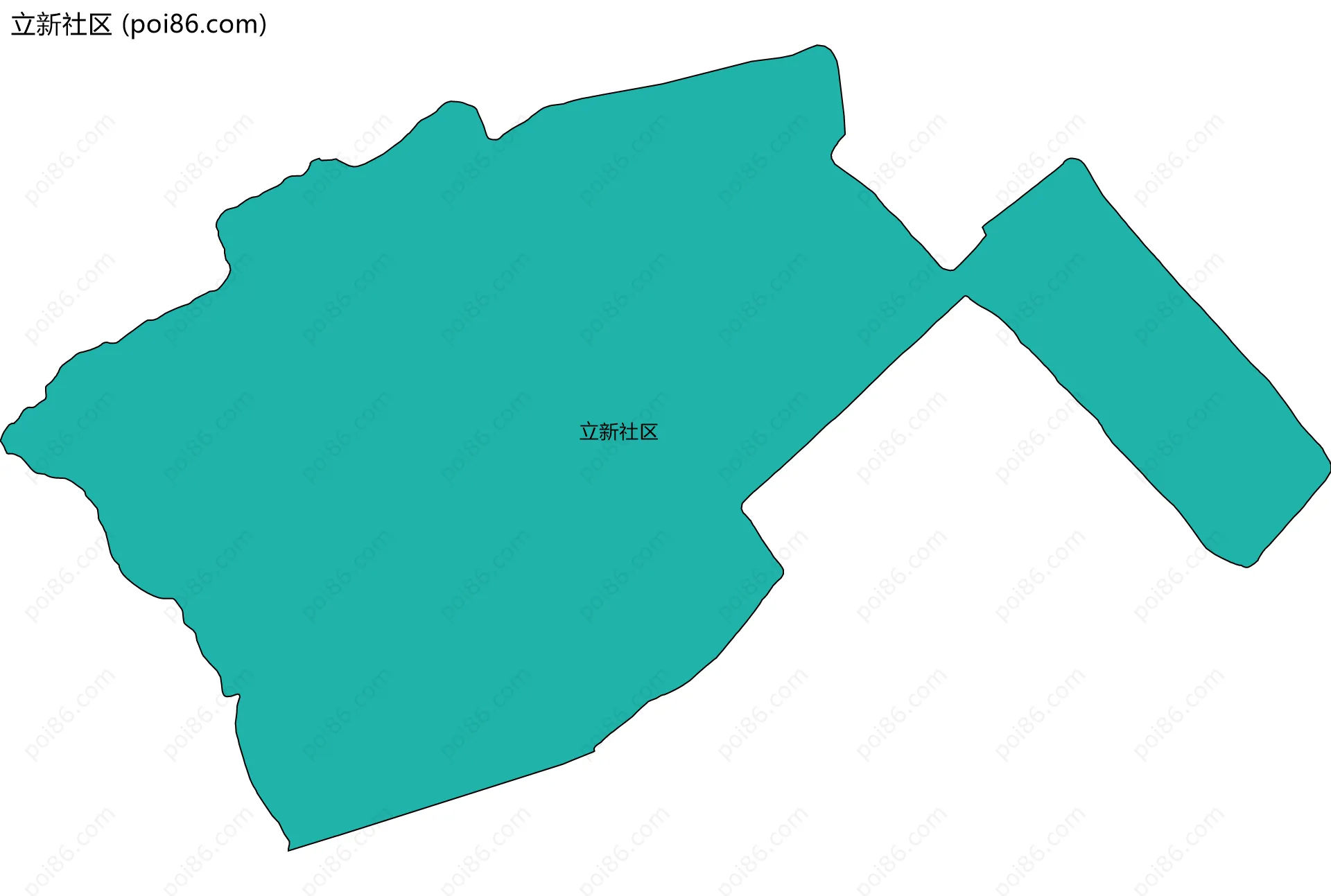 立新社区边界地图