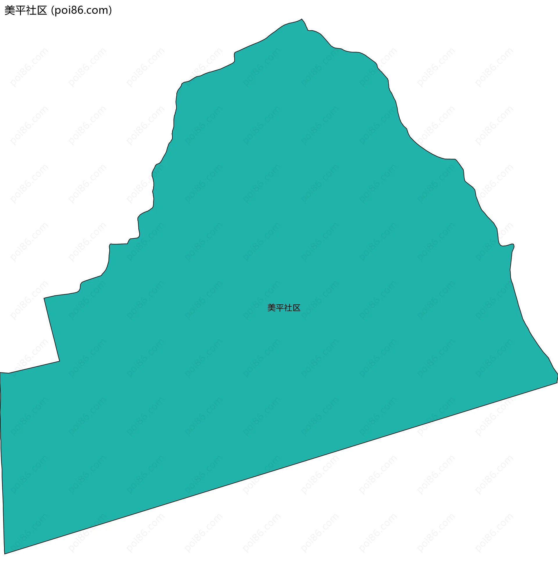 美平社区边界地图