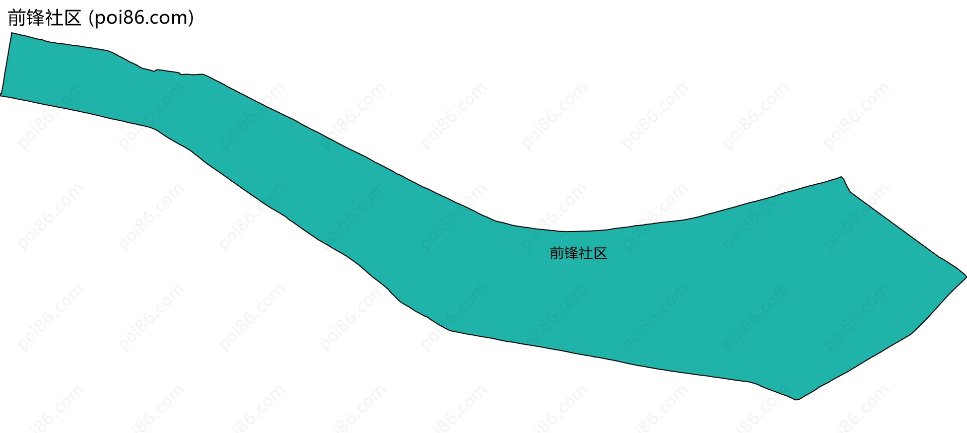 前锋社区边界地图