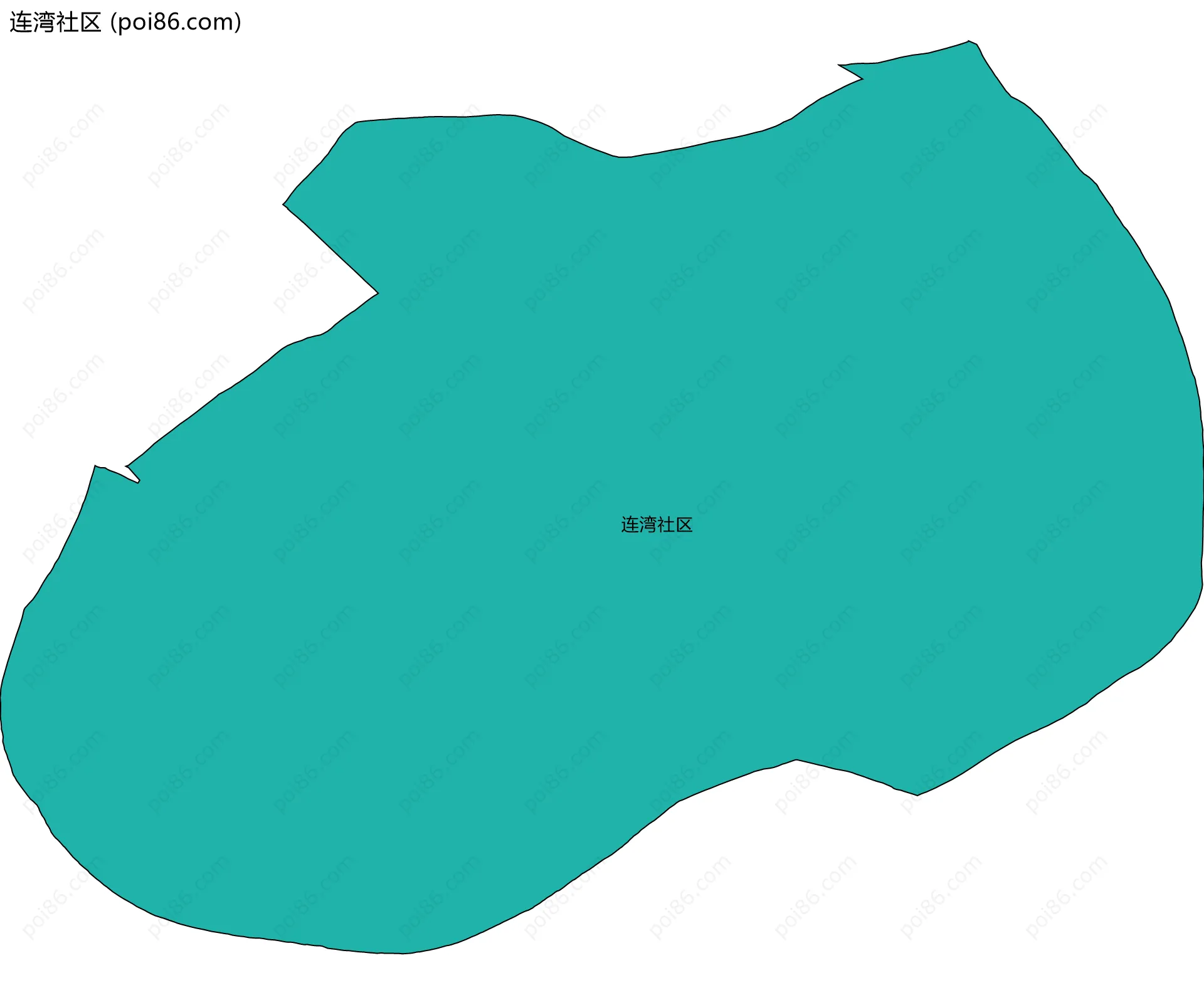 连湾社区边界地图
