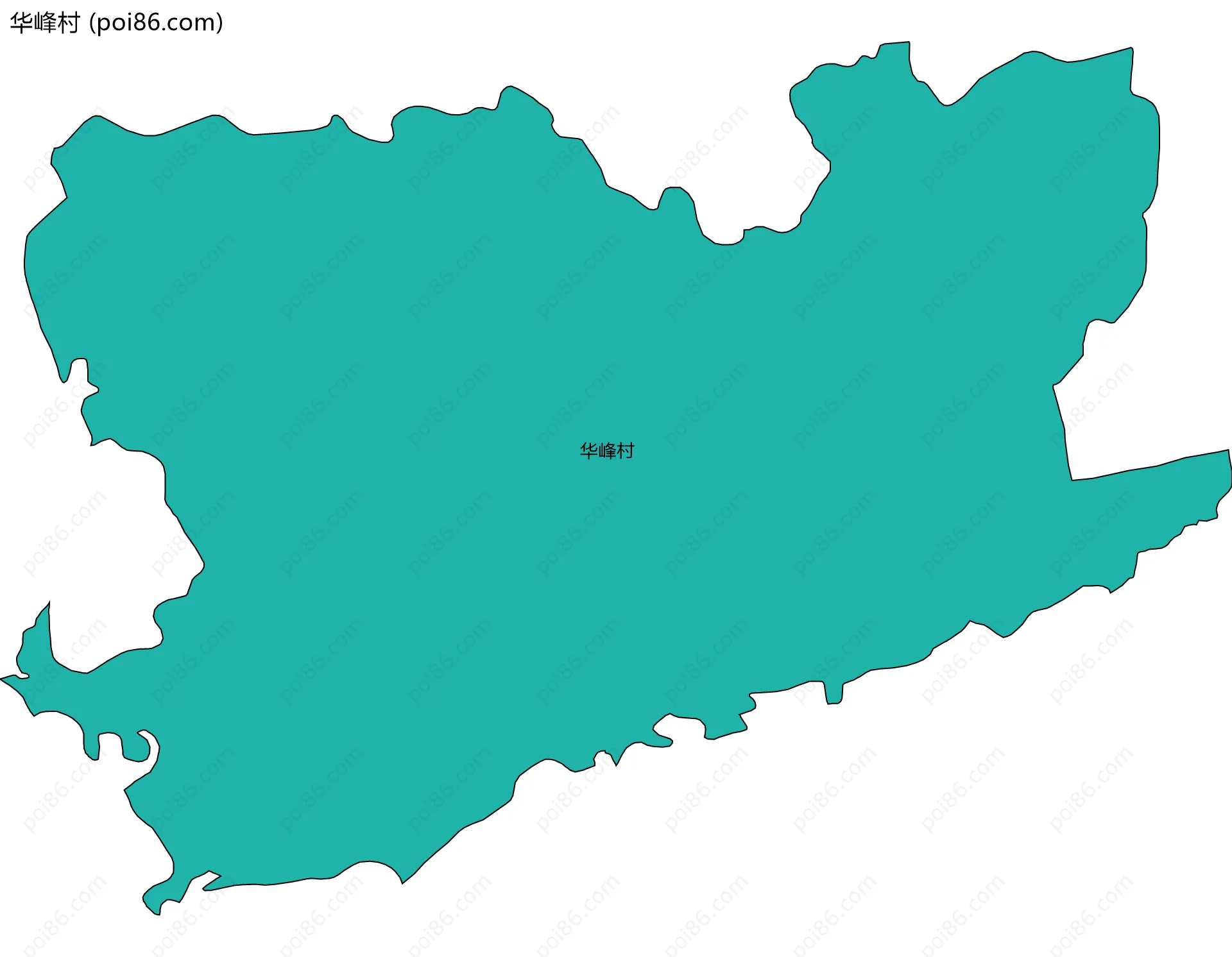 华峰村边界地图