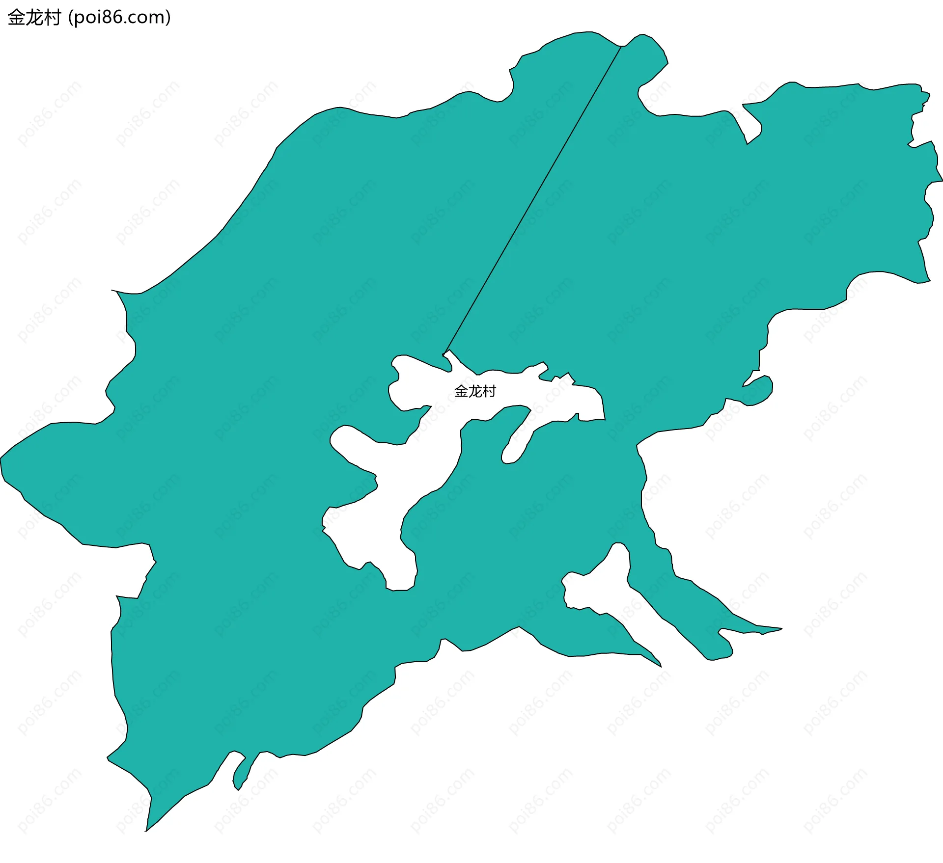 金龙村边界地图