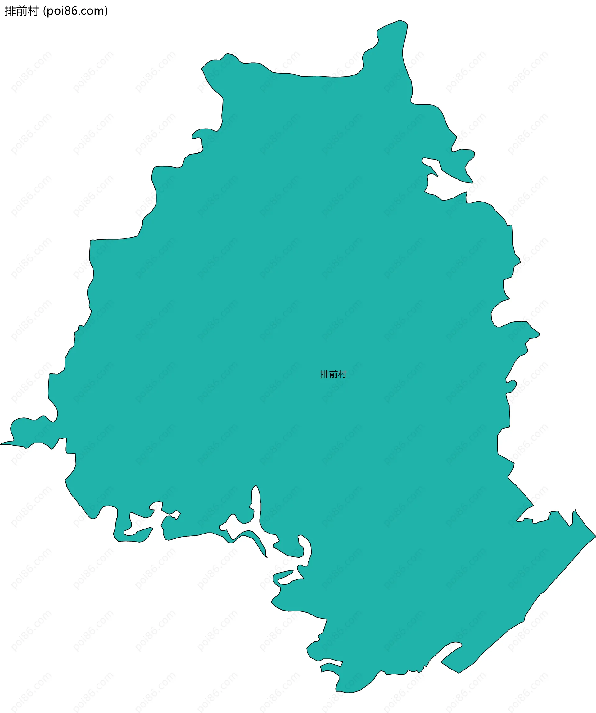 排前村边界地图