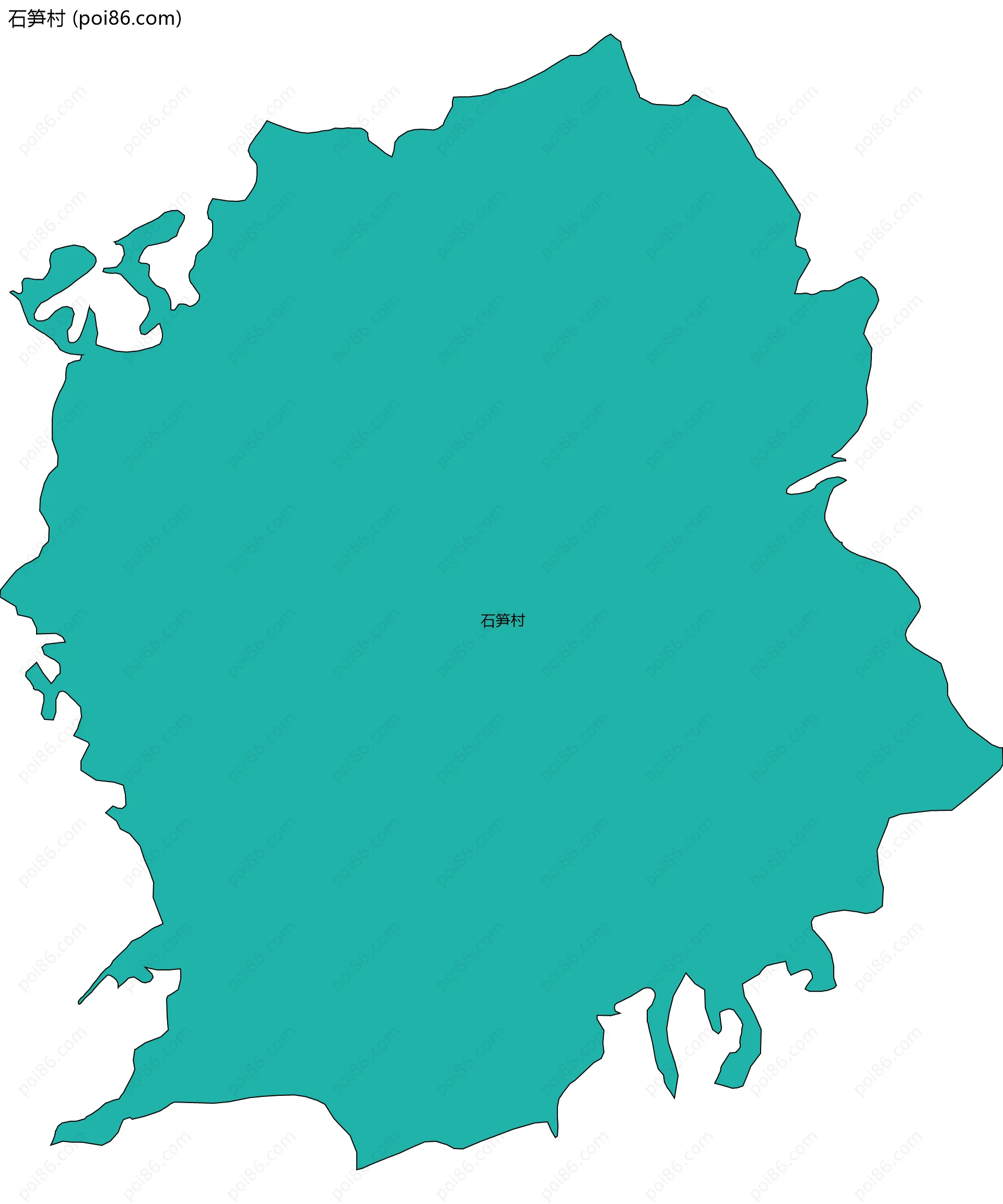 石笋村边界地图