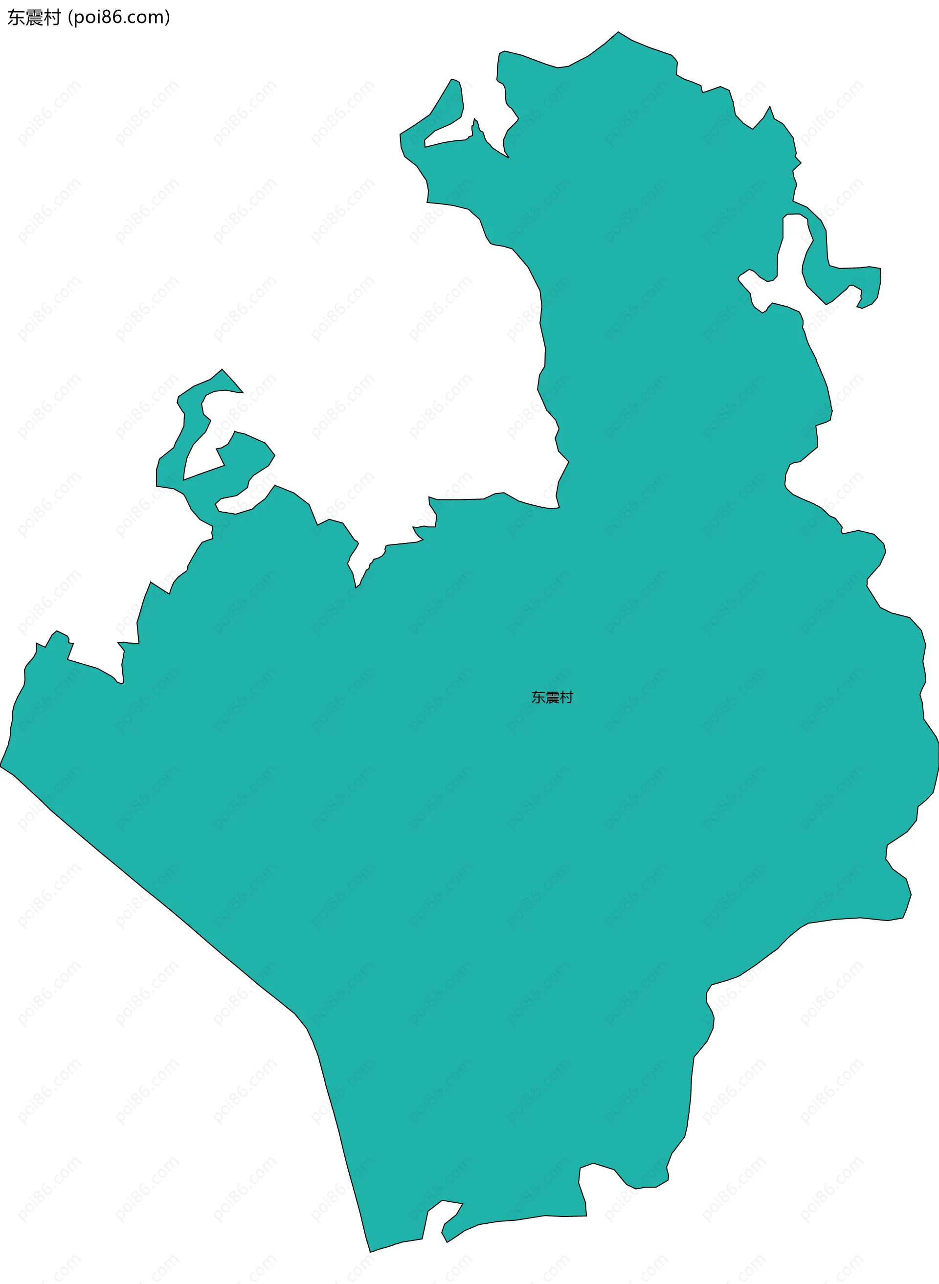 东震村边界地图