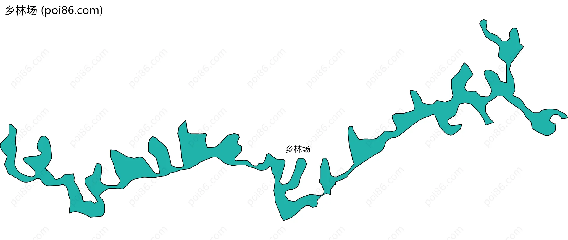 乡林场边界地图